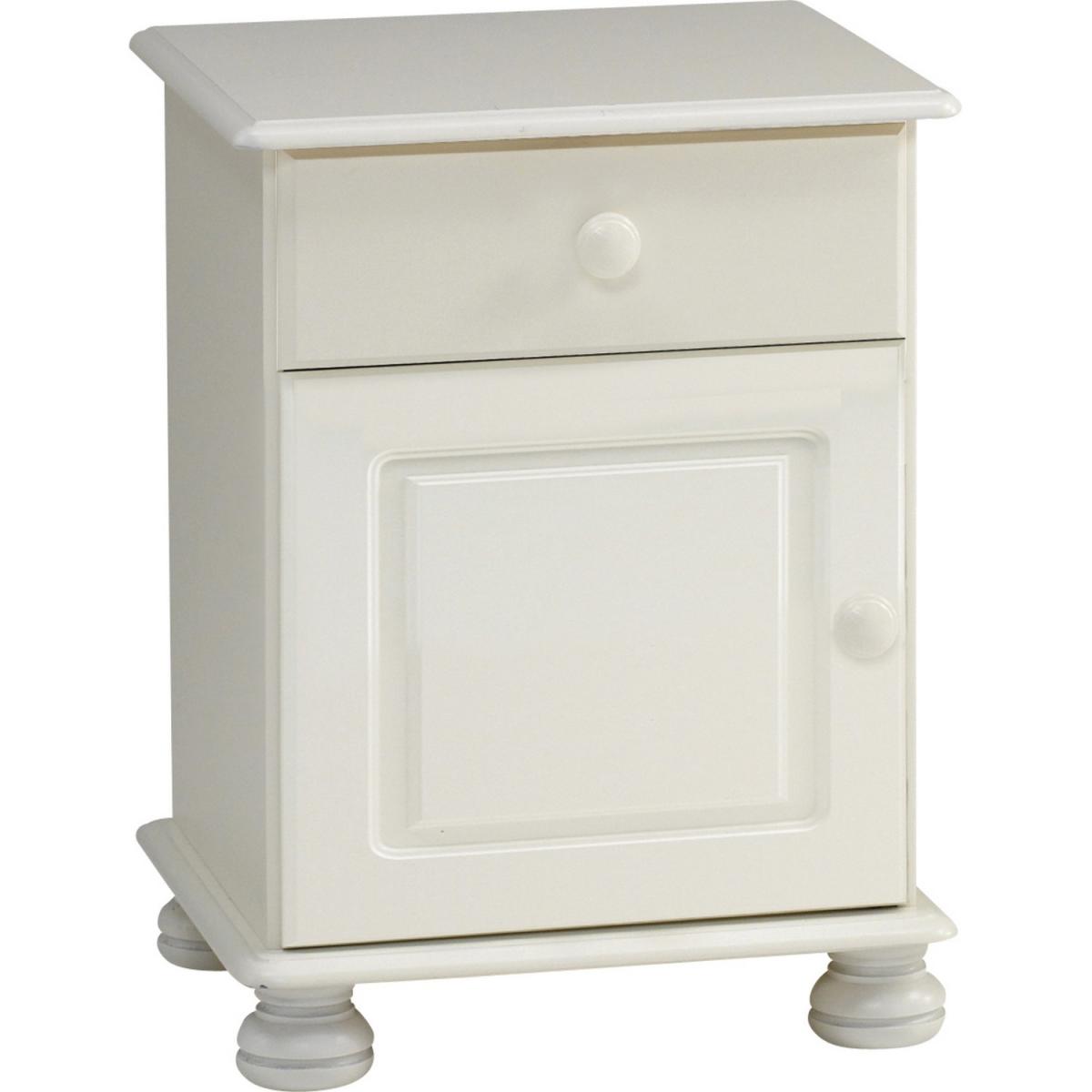 Steens Richmond Bedside Table - Cream & Pine – image 2