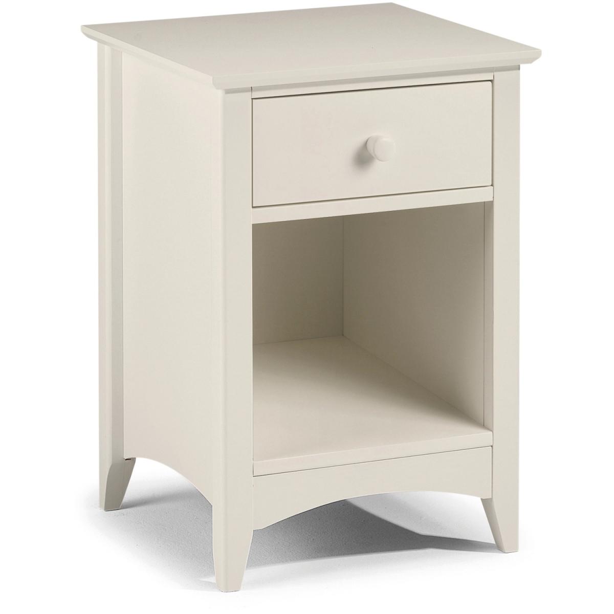 Cameo One Draw Bedside - Stone White – image 2