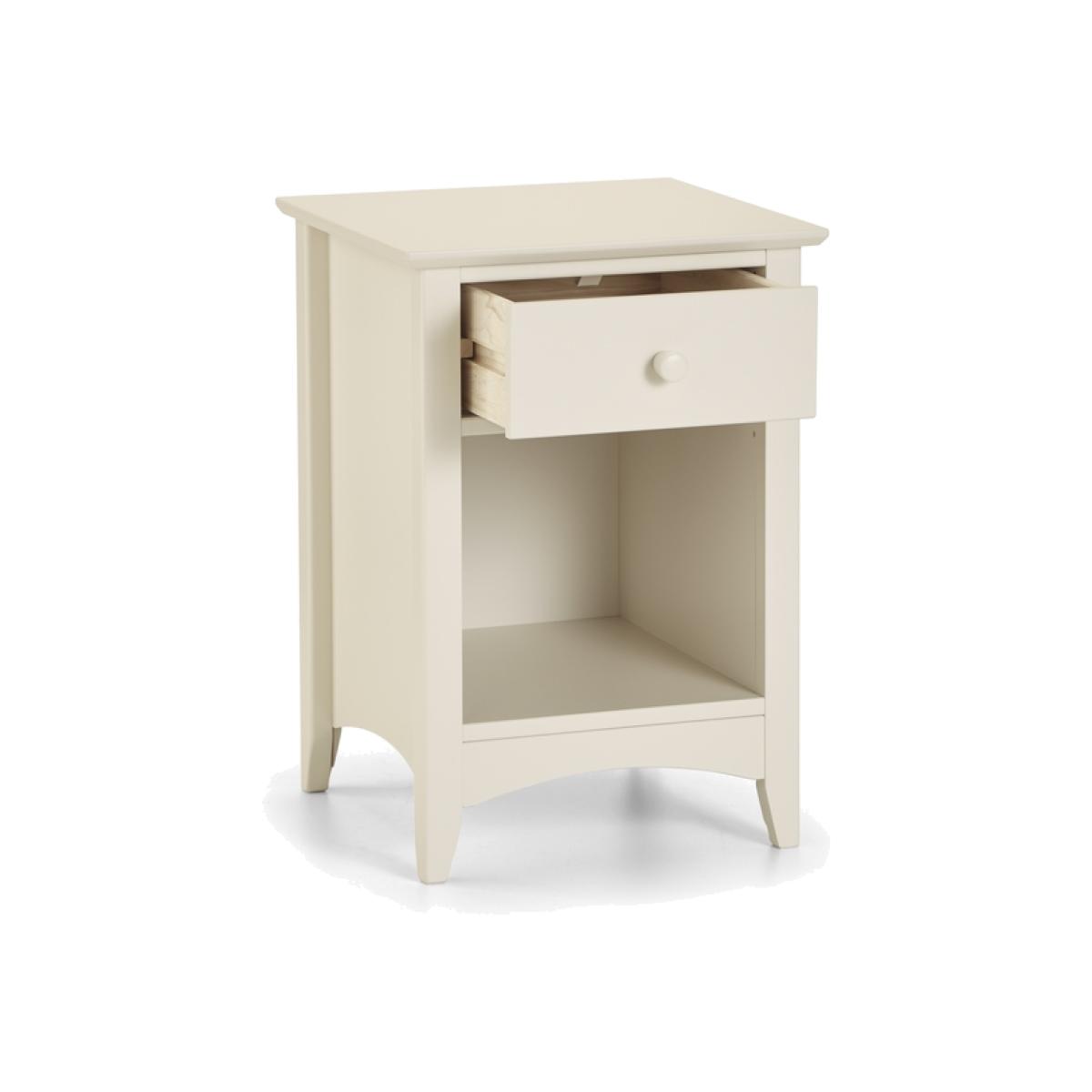 Cameo One Draw Bedside - Stone White – image 1