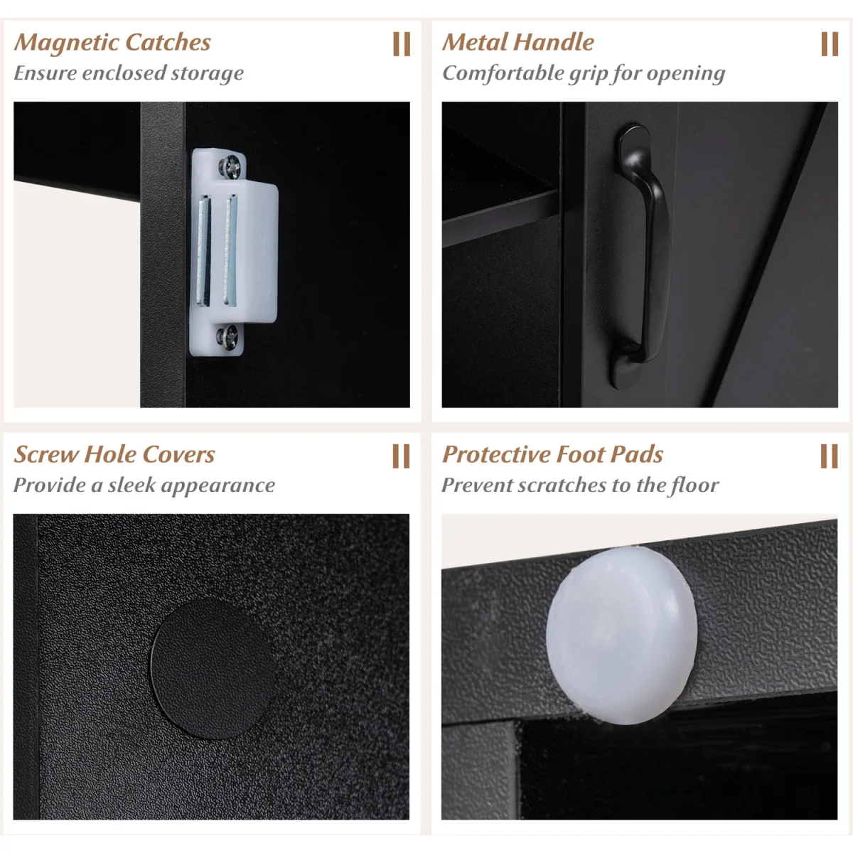 Farmhouse Nightstand with Charging Station – image 6