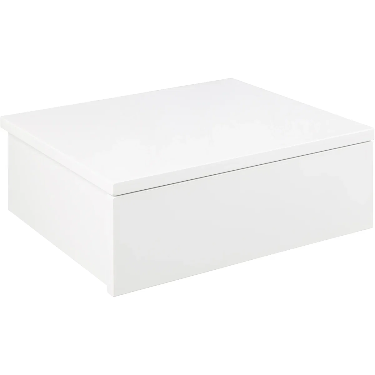 Avignon Square Bedside Table 1 Drawer - White – image 2