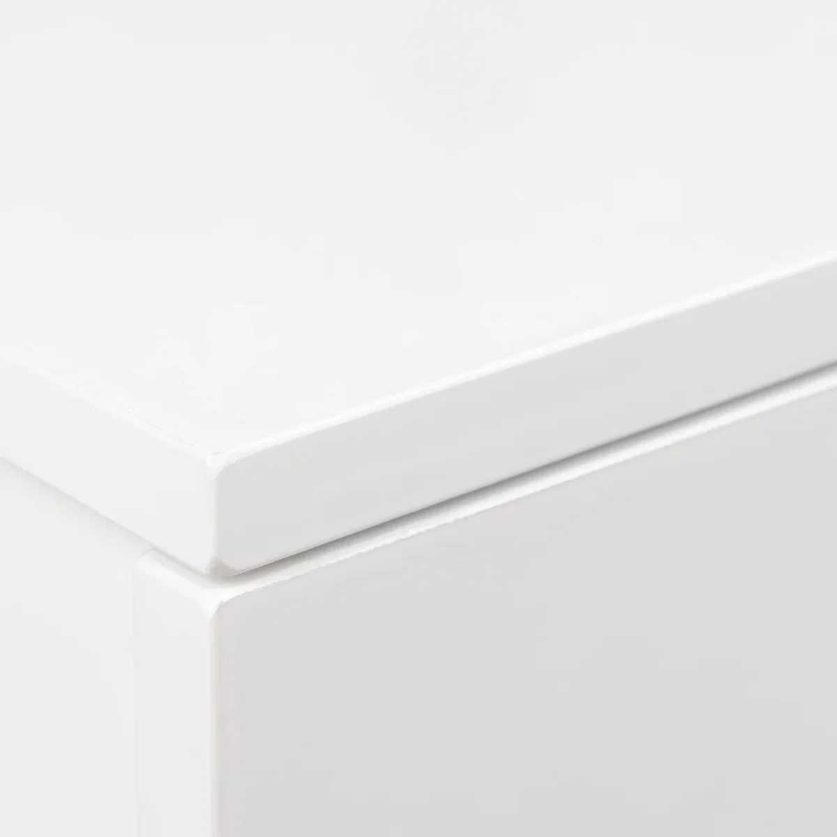 Avignon Square Bedside Table 1 Drawer - White – image 4