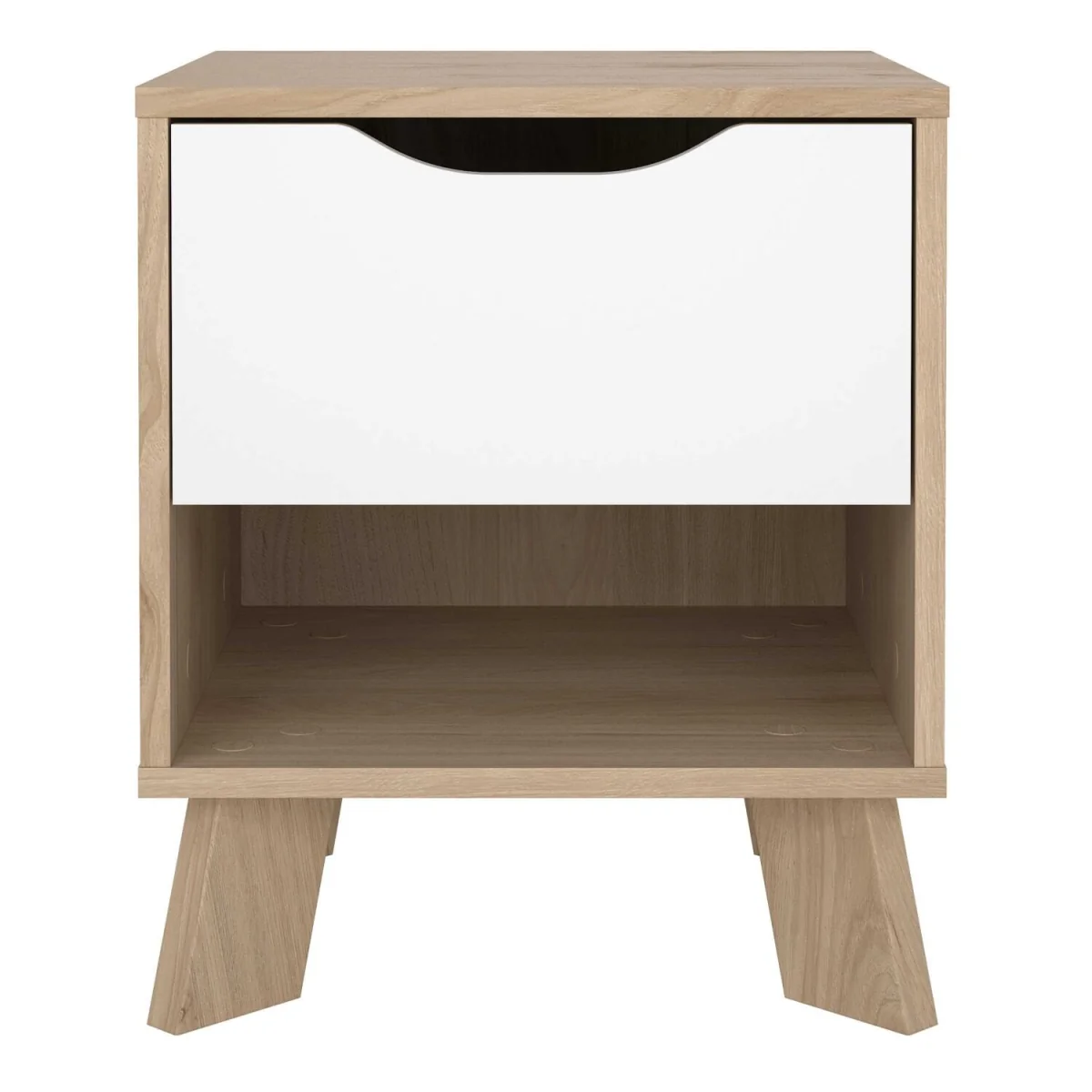Hobro 1 Drawer Nightstand Natural - Neutral – image 3