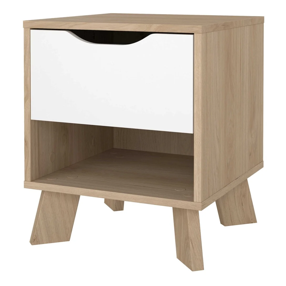 Hobro 1 Drawer Nightstand Natural - Neutral – image 4
