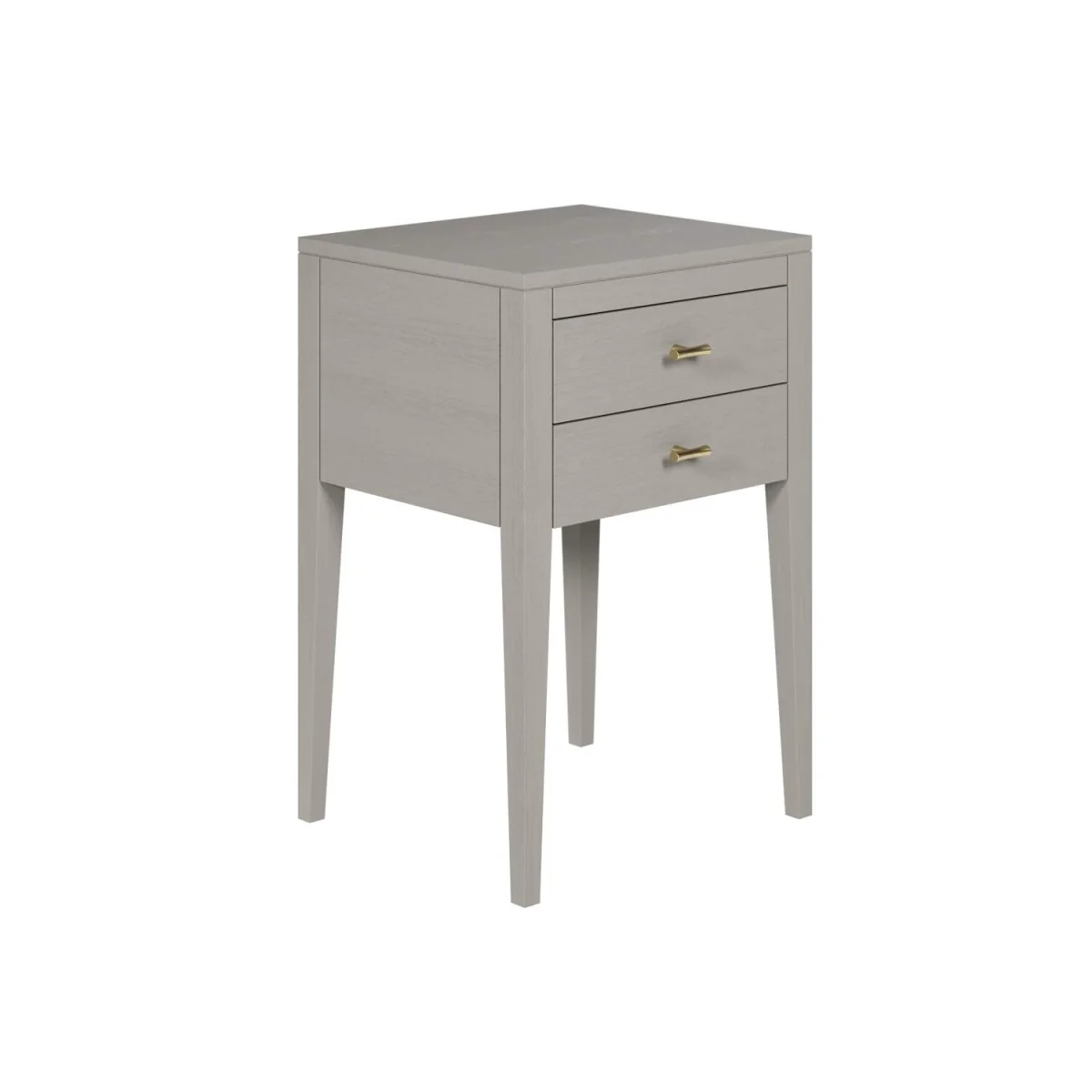 Wyld Haus Fortaleza Mist Grey Wood Grain 2-Drawer Bedside Table - Grey – image 3