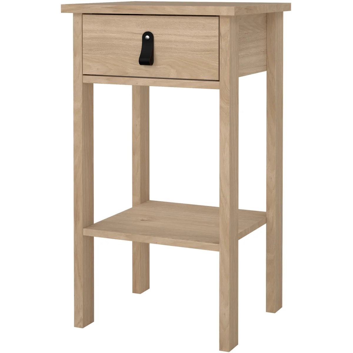 Barcelona Bedside Table with 1 Drawers in Jackson Hickory Oak - Jackson Hickory – image 4
