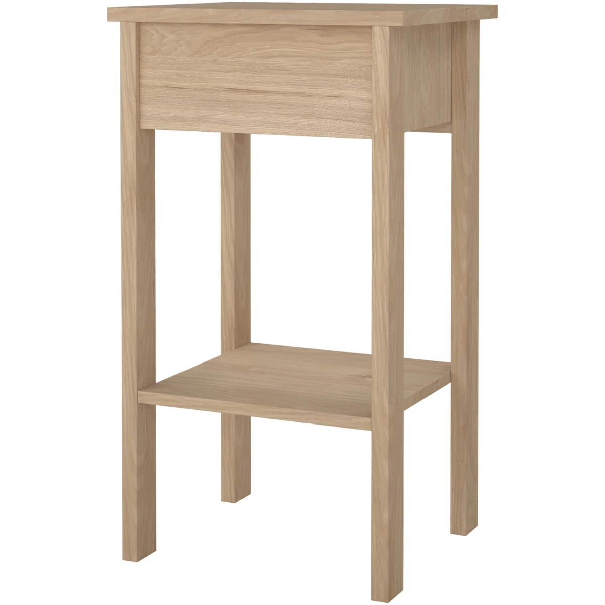 Barcelona Bedside Table with 1 Drawers in Jackson Hickory Oak - Jackson Hickory – image 6