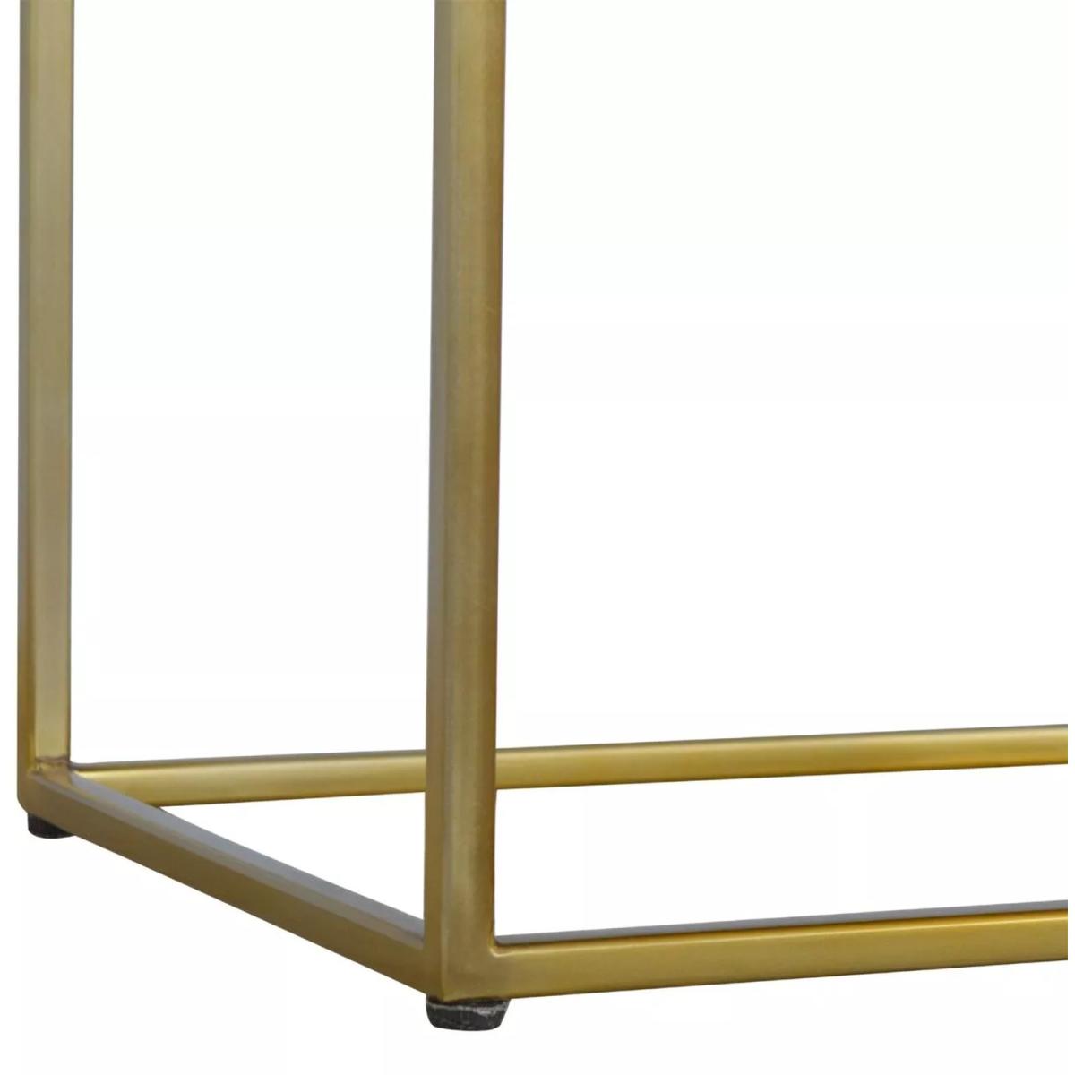Mango Hill Chestnut Butler Tray Table With Gold Base - Brown – image 6