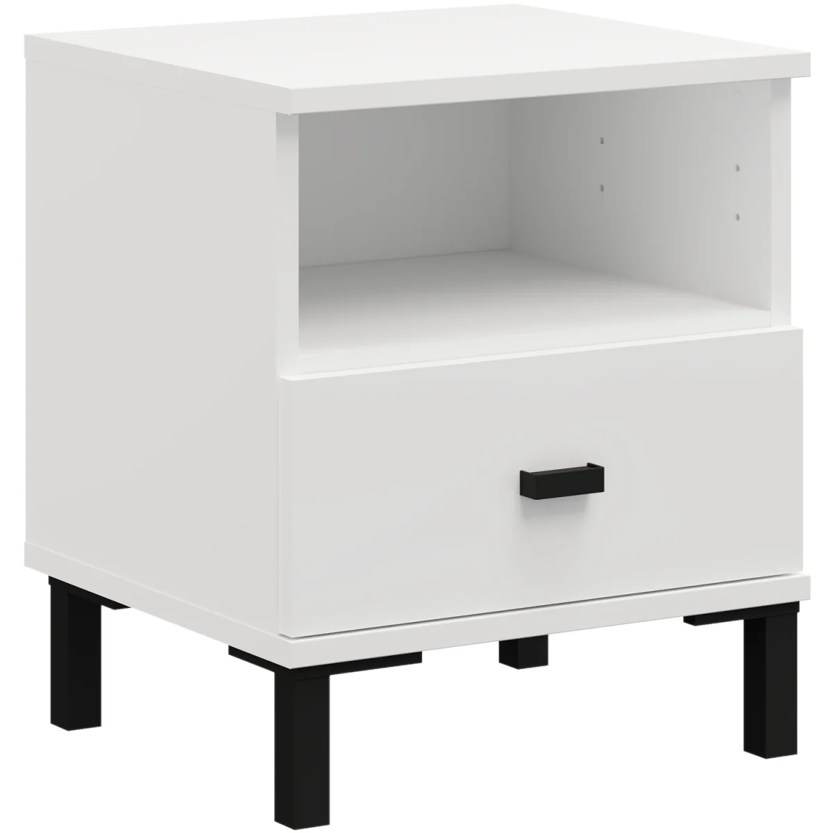 SALAMIS Bedside table, Opaque White - Cashmere – image 2