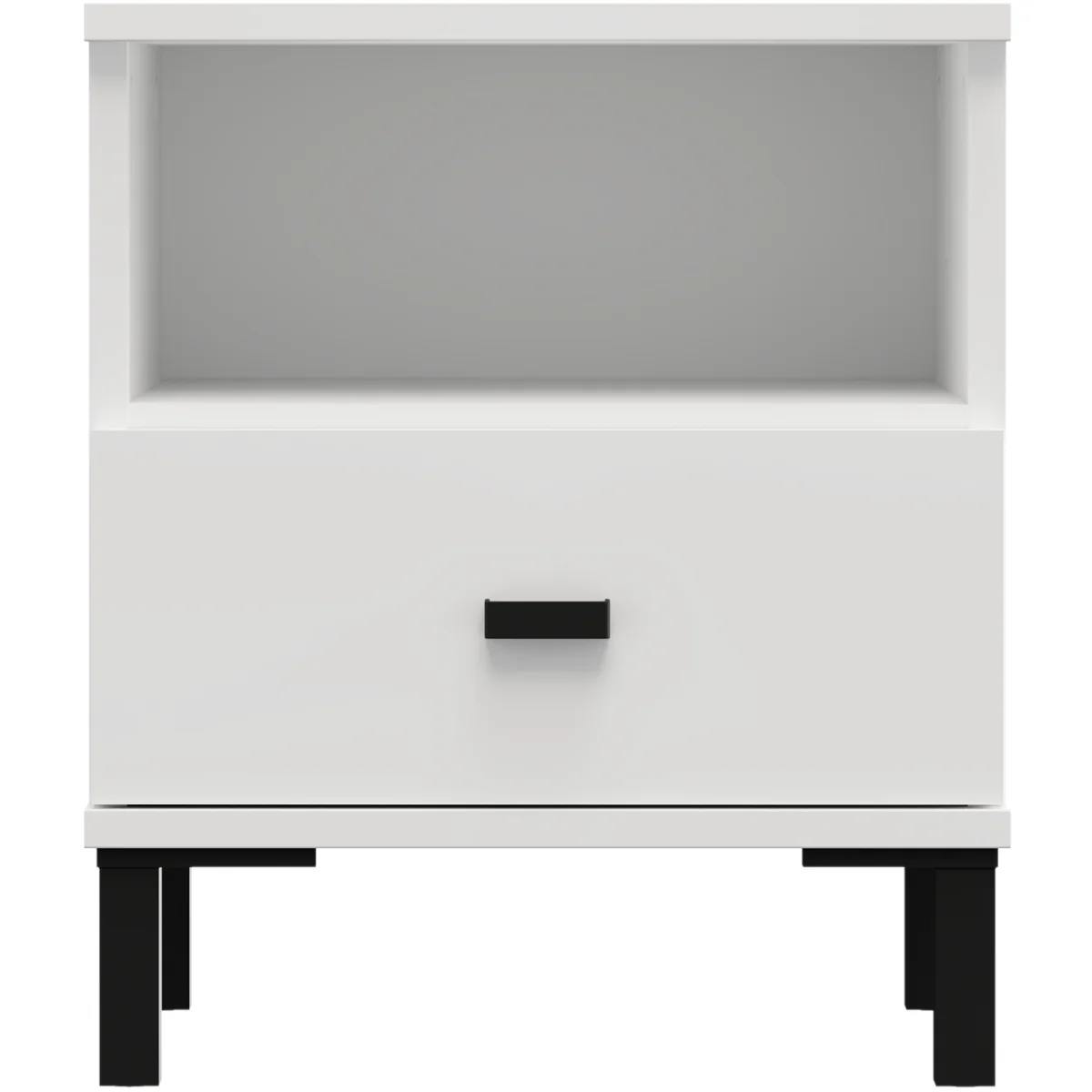 SALAMIS Bedside table, Opaque White - Cashmere – image 4