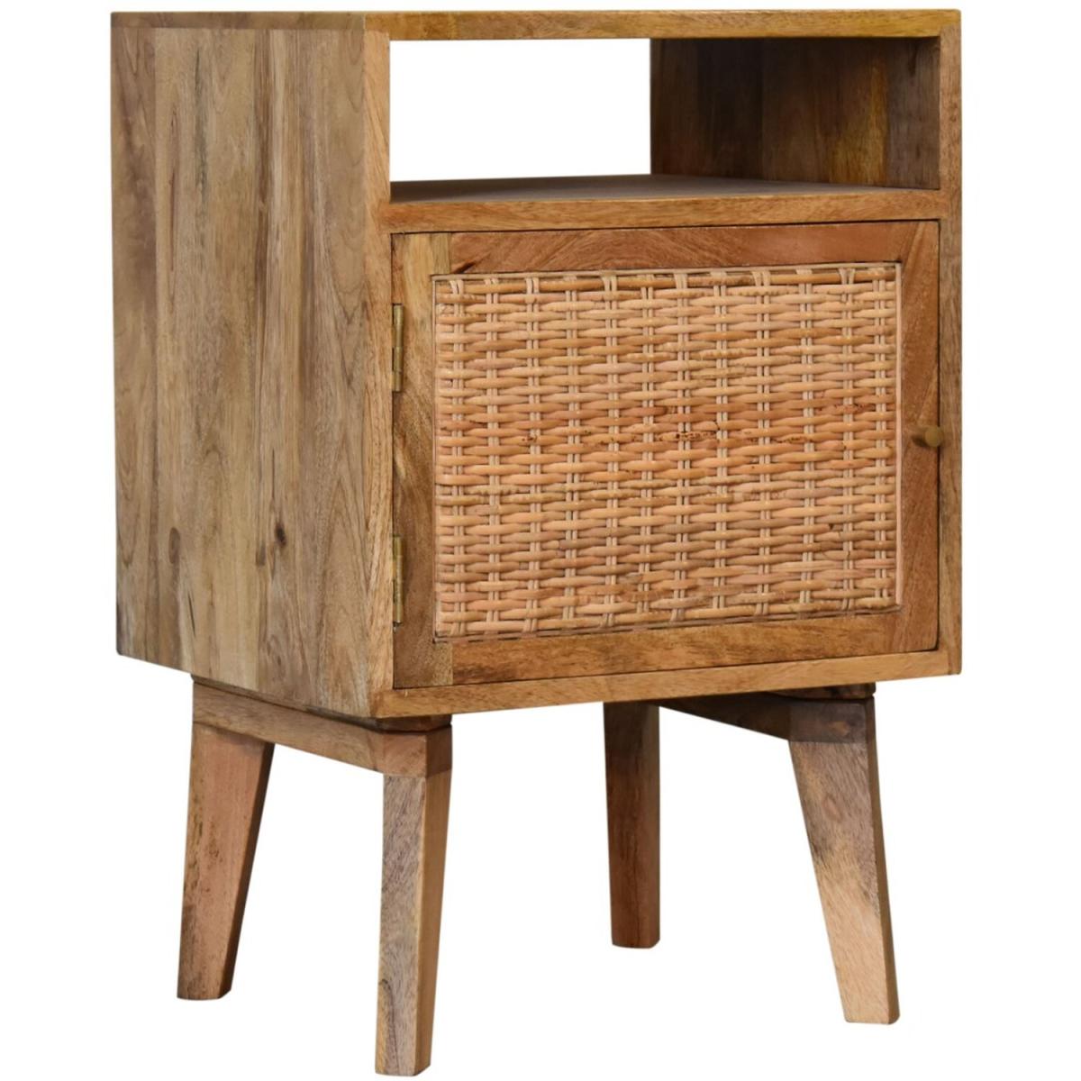 Knit Door Hand Crafted Mango Wood Bedside Table - Brown – image 6