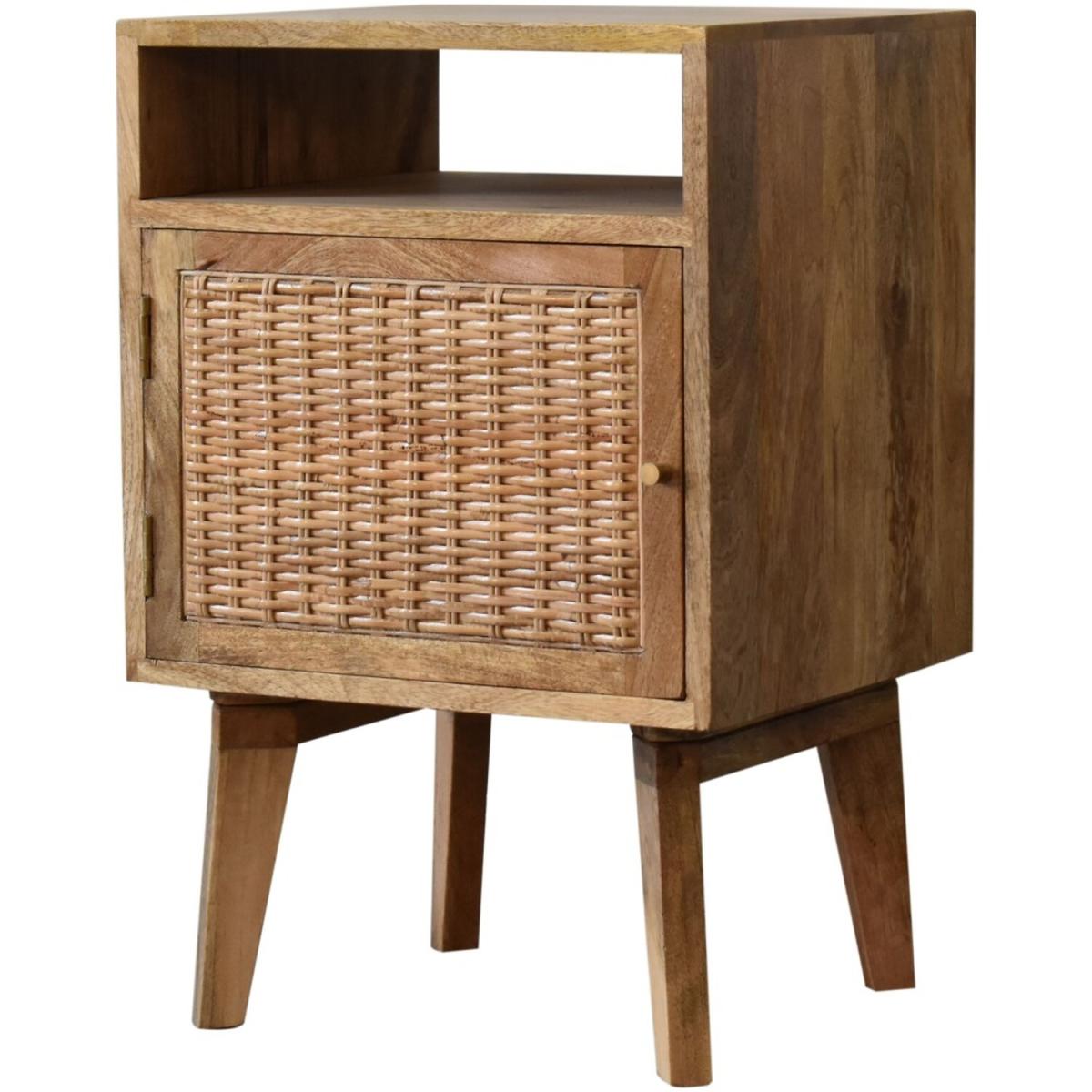 Knit Door Hand Crafted Mango Wood Bedside Table - Brown – image 7