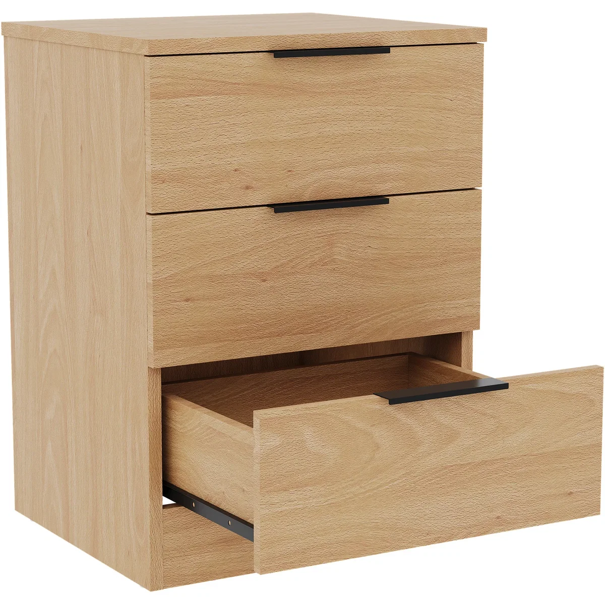 Trega 3 Drawer Bedside Chest - Pine / 1 – image 25
