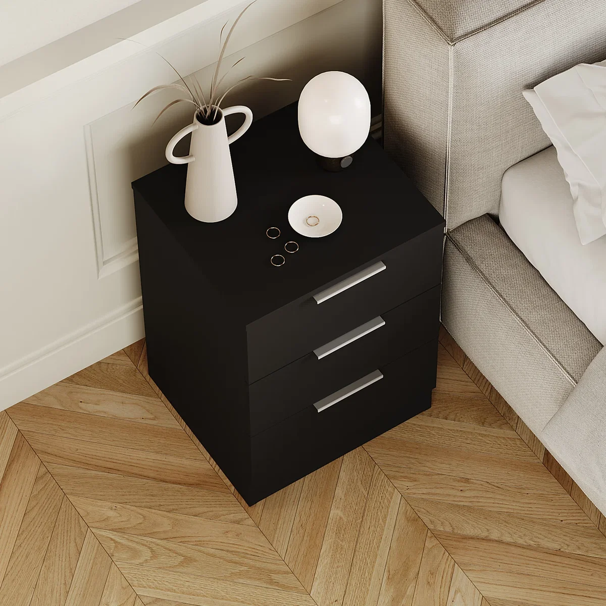 Trega 3 Drawer Bedside Chest - Pine / 1 – image 41