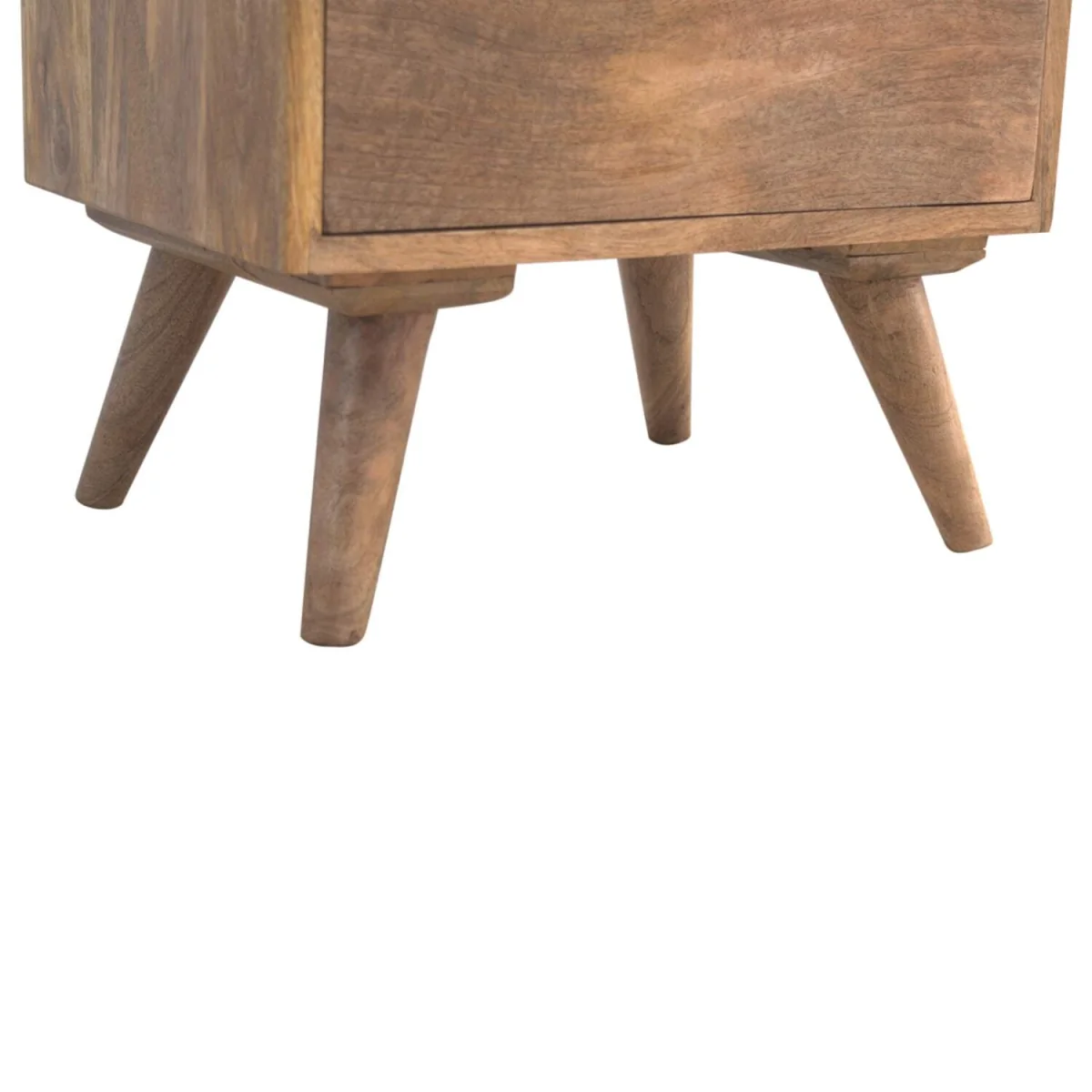 Bagnoregio 3 Drawer Mango Wood Bedside Table - Brown – image 5