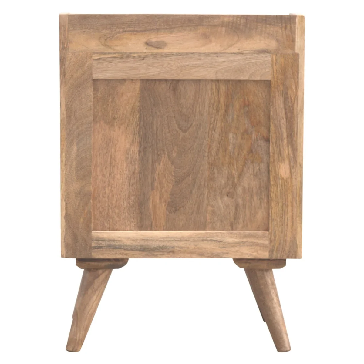 Bagnoregio 3 Drawer Mango Wood Bedside Table - Brown – image 6