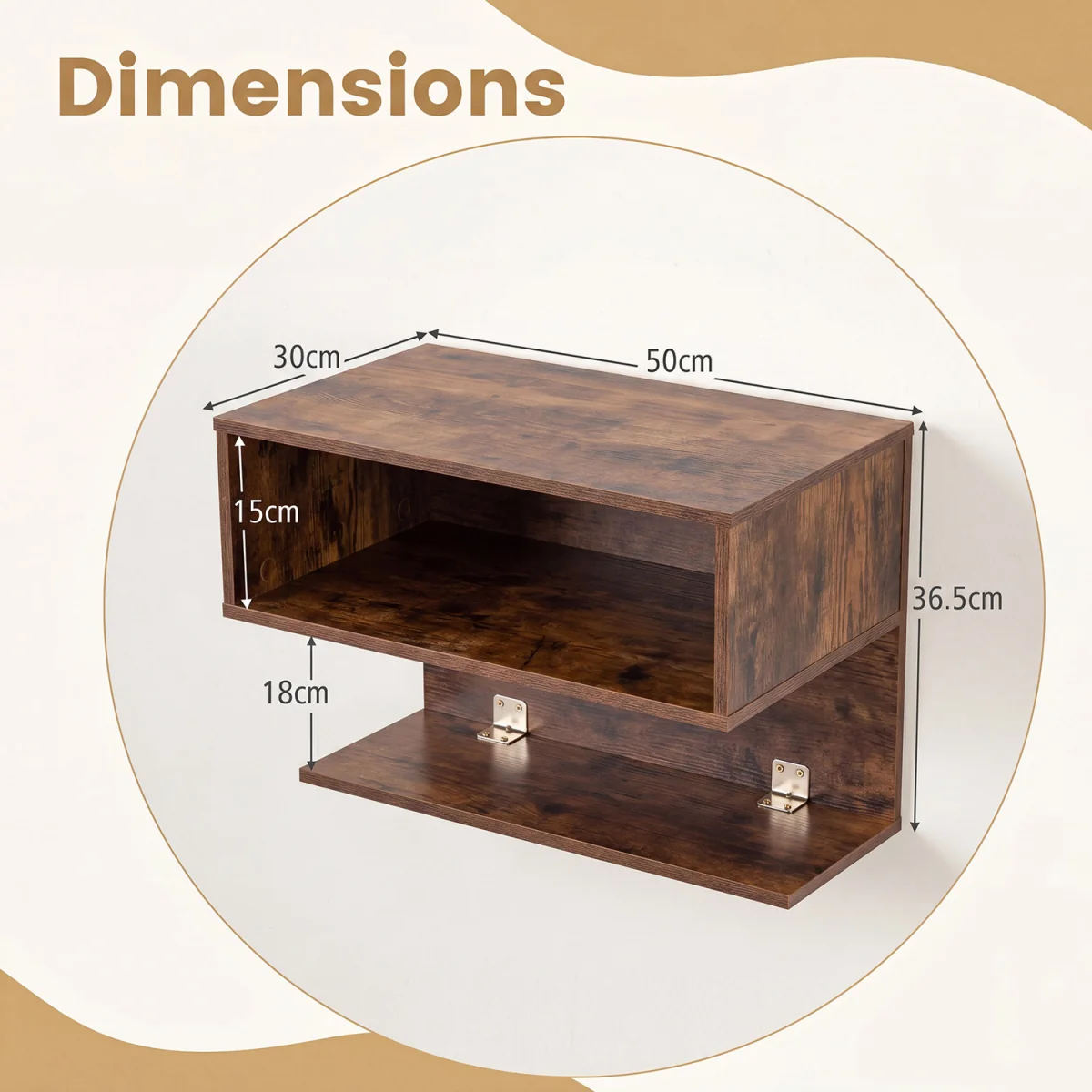 Set of 2 Floating Nightstand – image 3