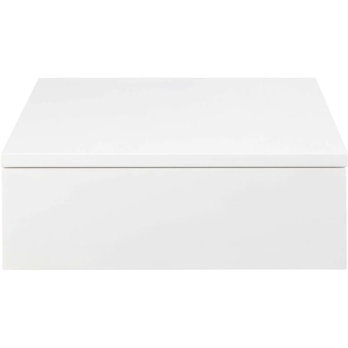 Wyld Haus Hereford White Wall-Mounted Bedside Table with 1 Drawer - White – image 2