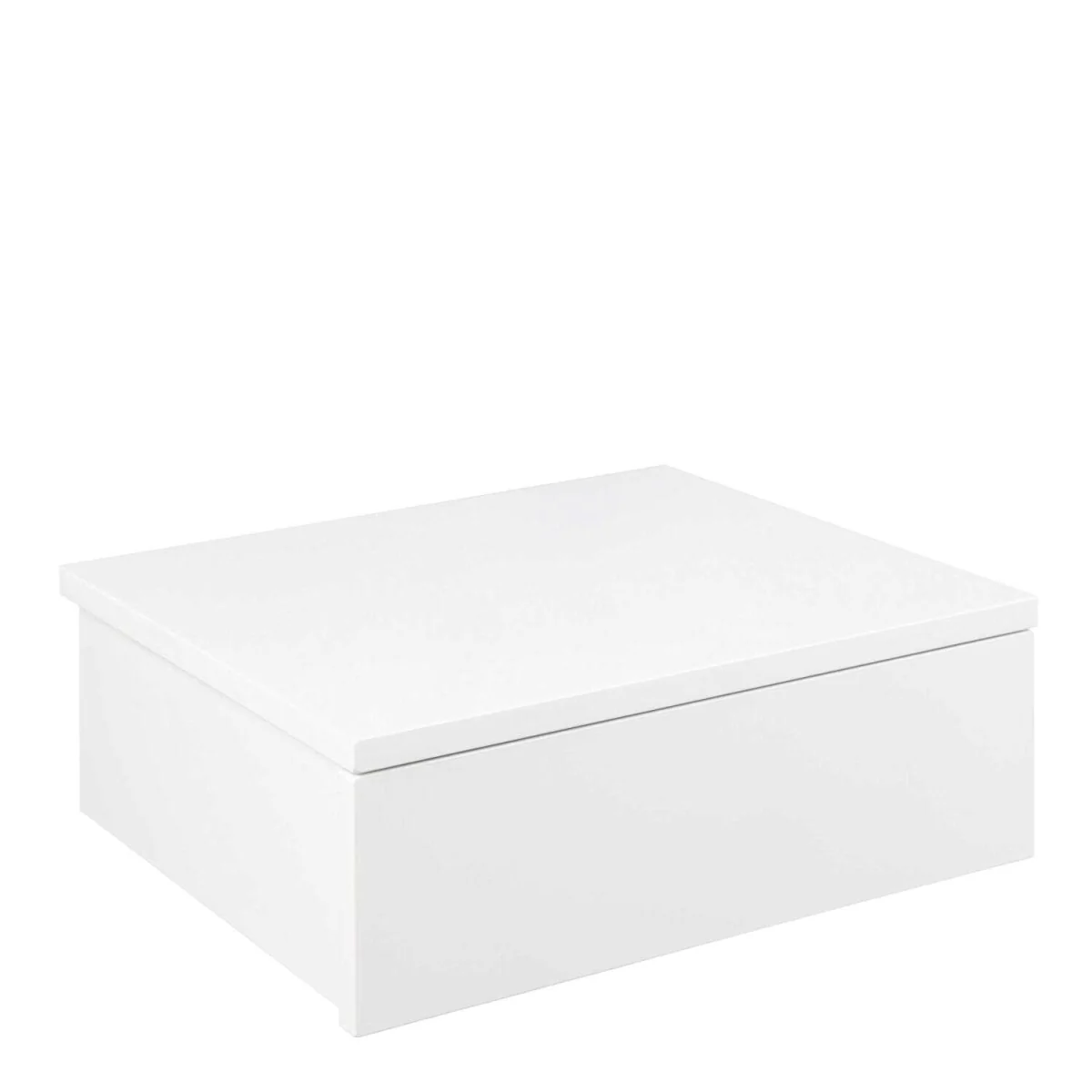 Wyld Haus Hereford White Wall-Mounted Bedside Table with 1 Drawer - White – image 3