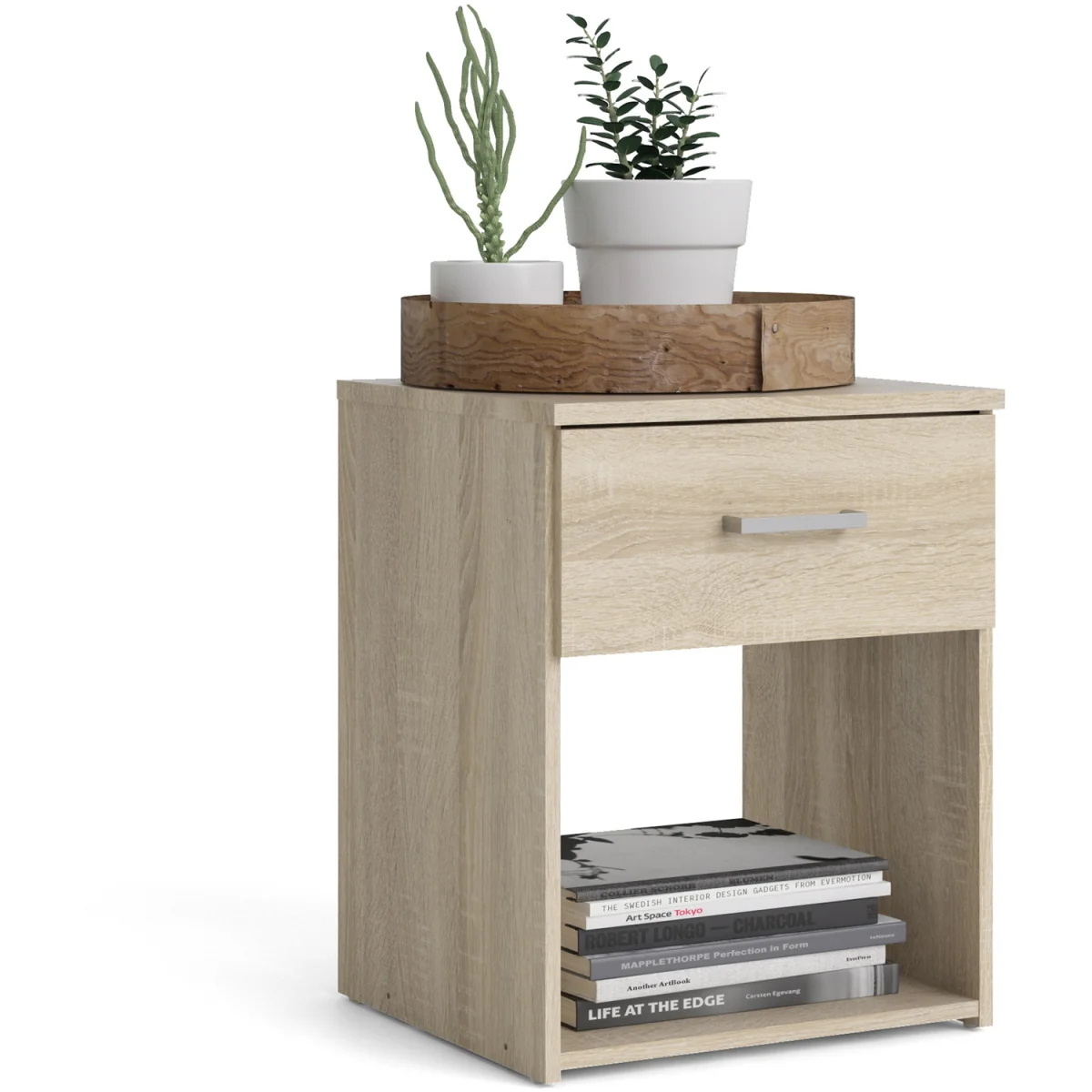 Space Bedside 1 Drawer - Oak – image 6