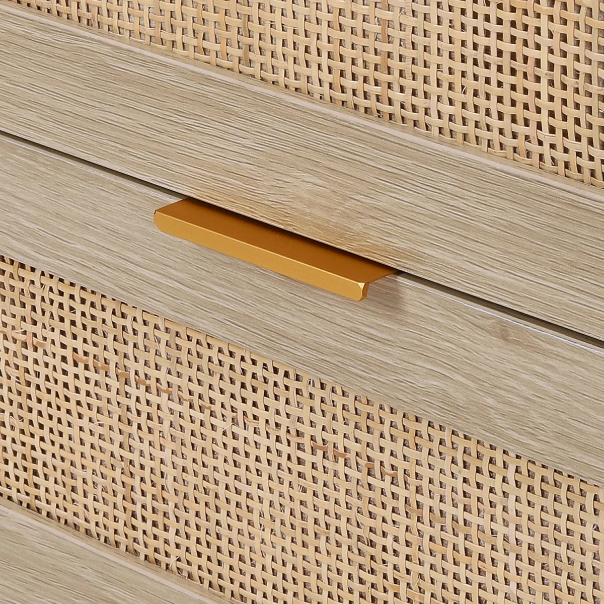 3 Drawer Bedside Table with Storage - Light Wood – image 6