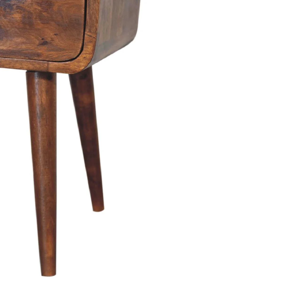 Olbia Mini Chestnut Mango Wood Bedside Table - Brown – image 7
