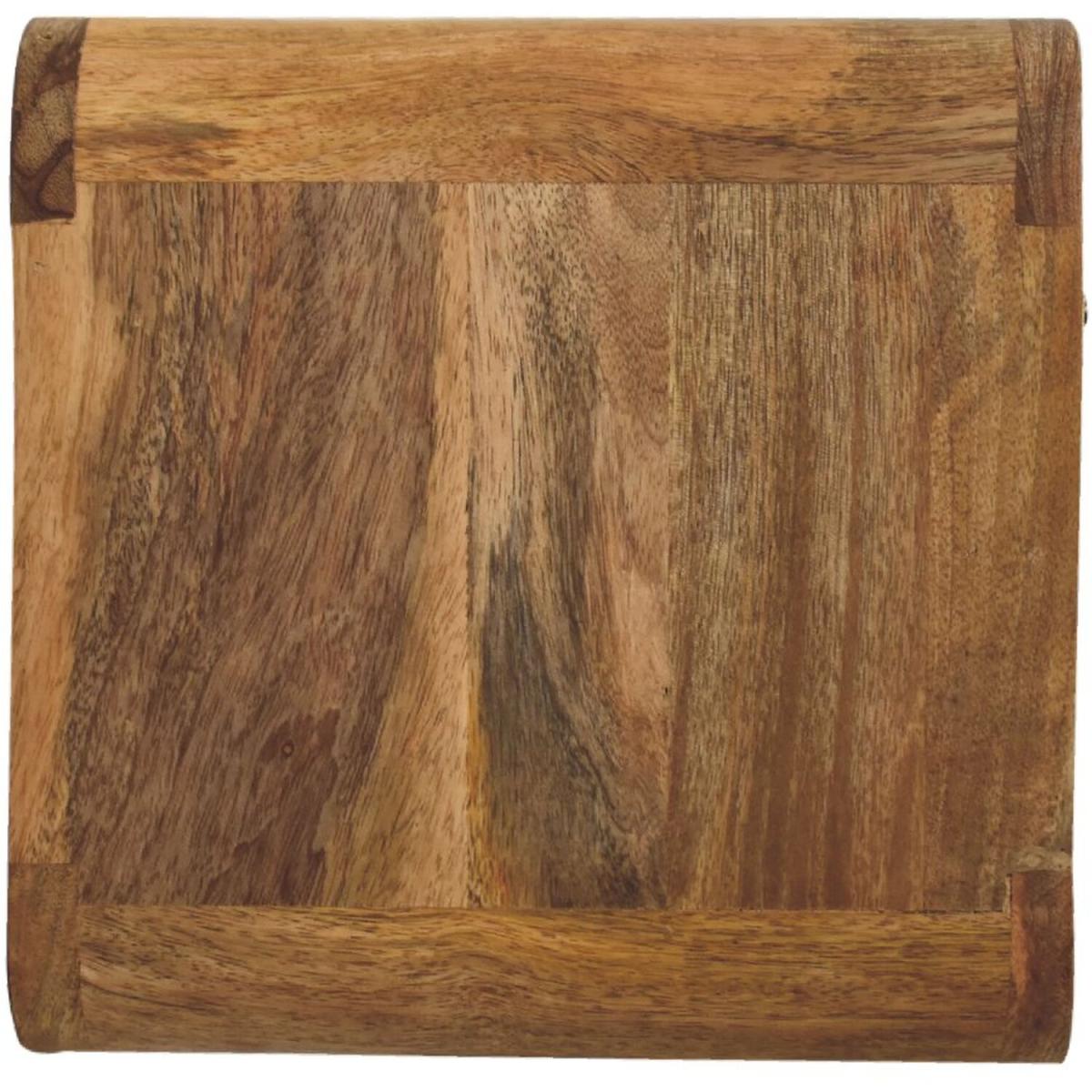 Retro Handmade Mini Oak-Ish Wall Mounted Bedside With Open Slot - Brown – image 7