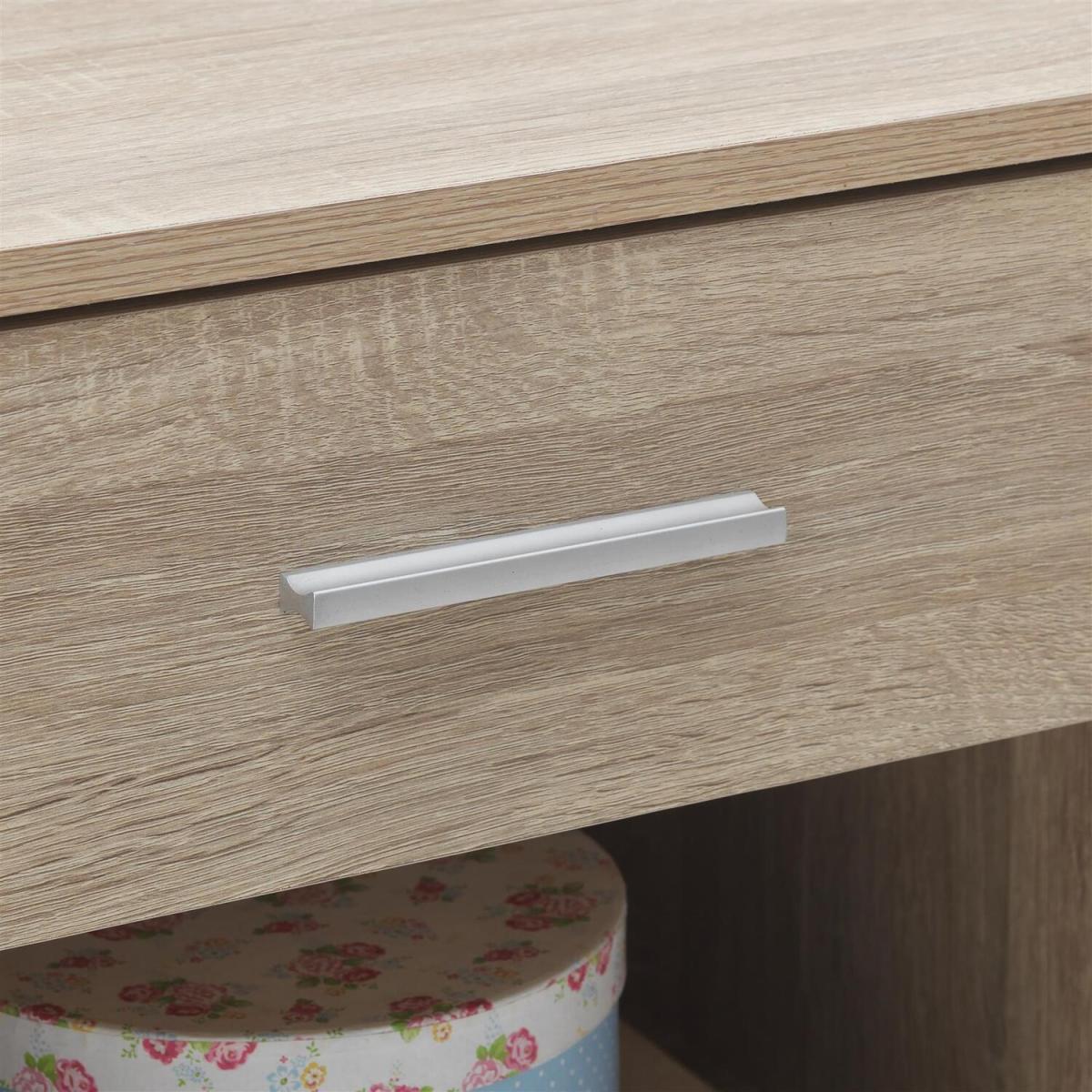 Rio Costa 1 Drawer Bedside Table - Beech – image 13