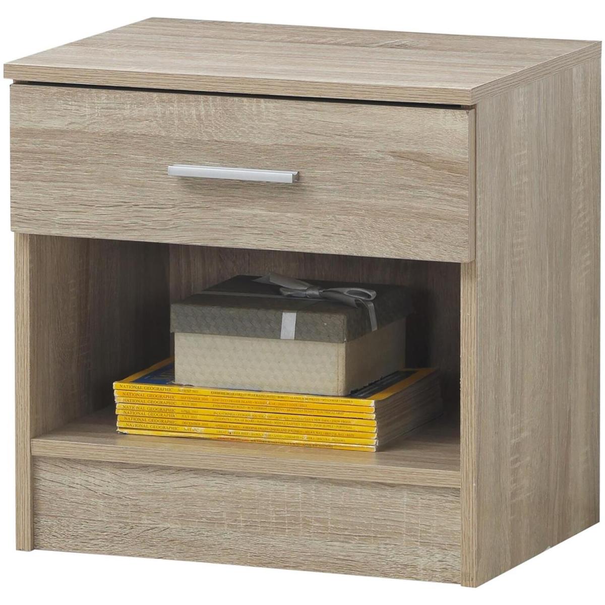 Rio Costa 1 Drawer Bedside Table - Beech – image 14