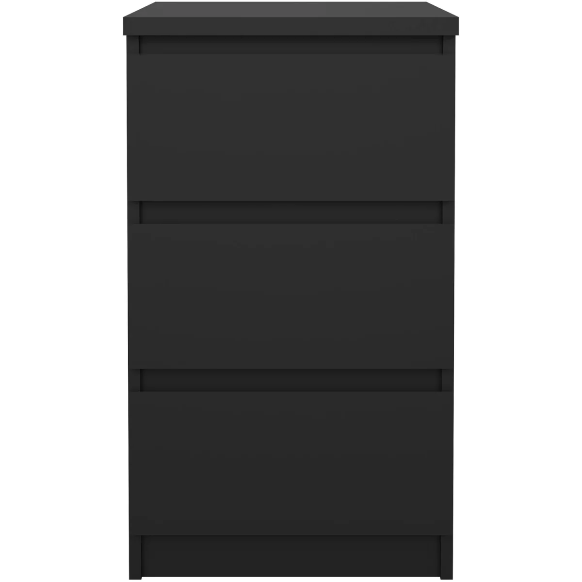 Naia Bedside 3 Drawers in Black Matt - Black Matt – image 2