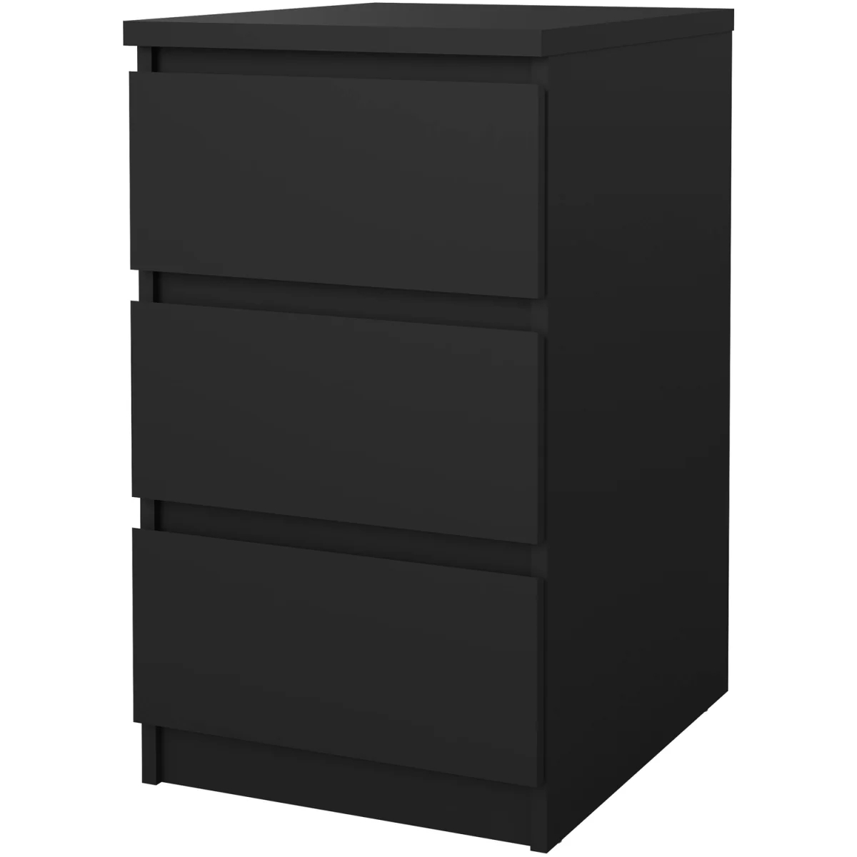 Naia Bedside 3 Drawers in Black Matt - Black Matt – image 3