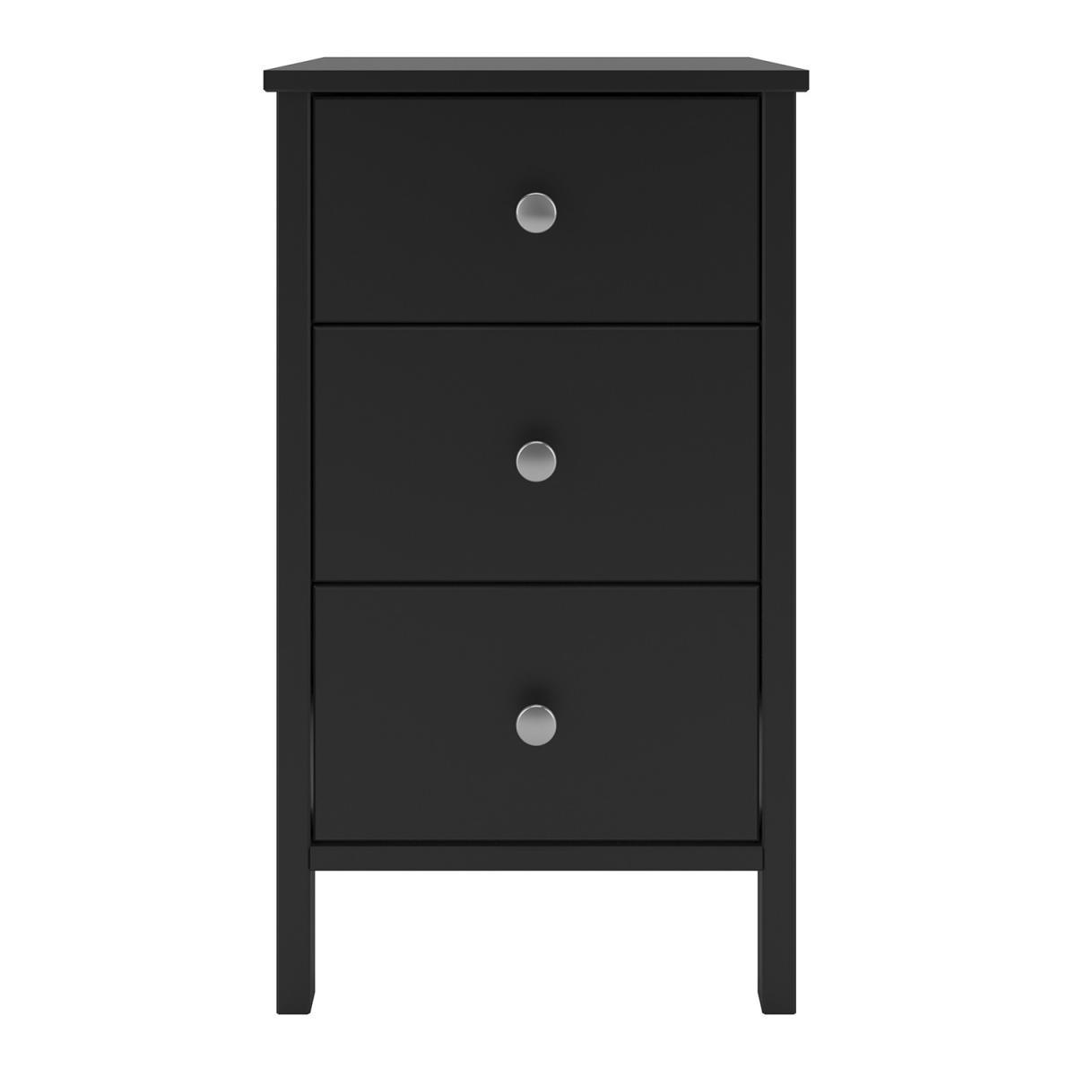 Steens Tromso Three Drawer Bedside - Black – image 2