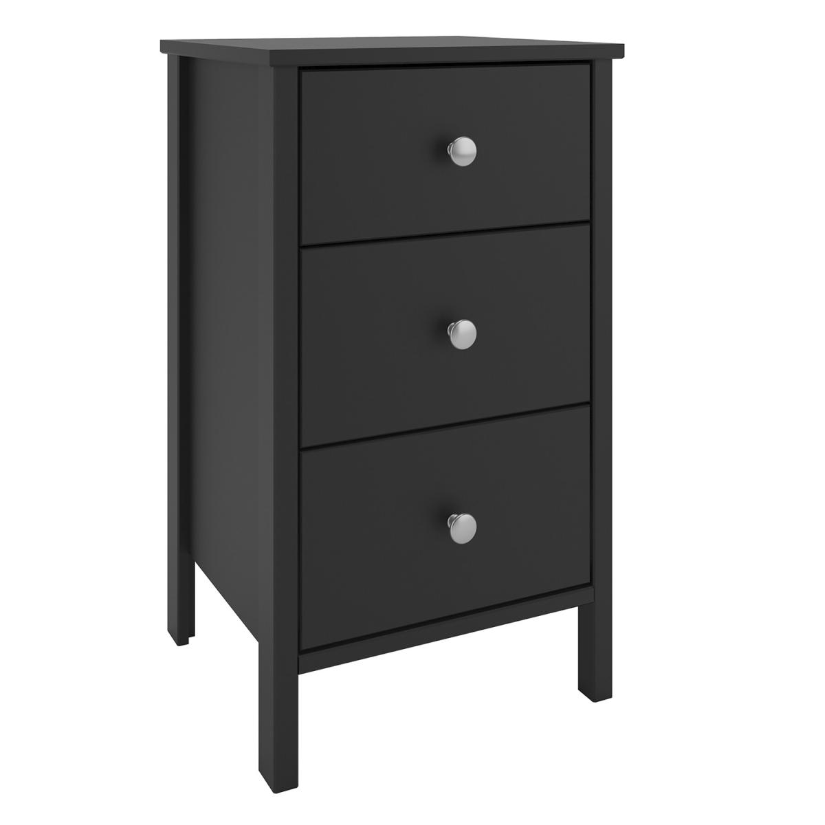 Steens Tromso Three Drawer Bedside - Black – image 3
