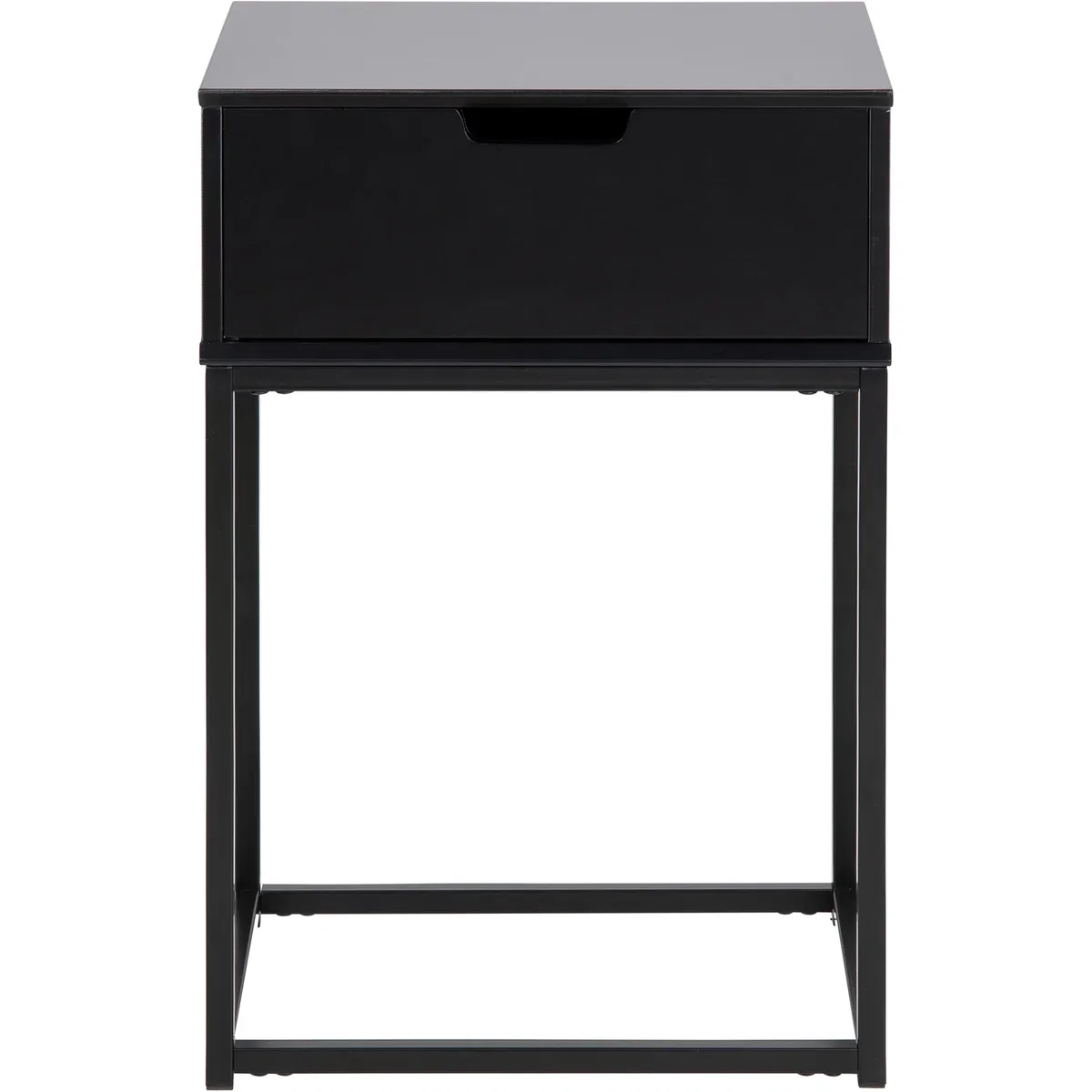 Mitra 1 Drawer Bedside Table - Black – image 3