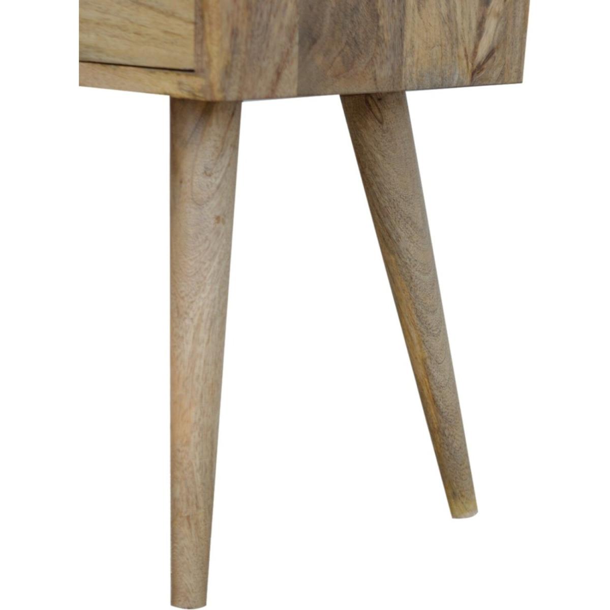 Mini Oak-ish Wood Bedside Table - Brown – image 4