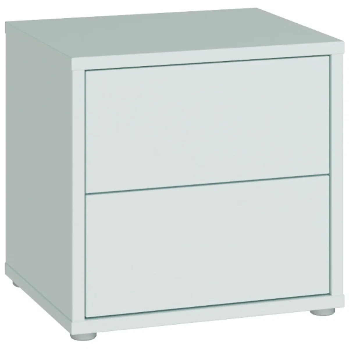 Alice Springs Low Bedside Cabinet with 2 Drawers Push-Open in Taupe - Terracotta – image 15