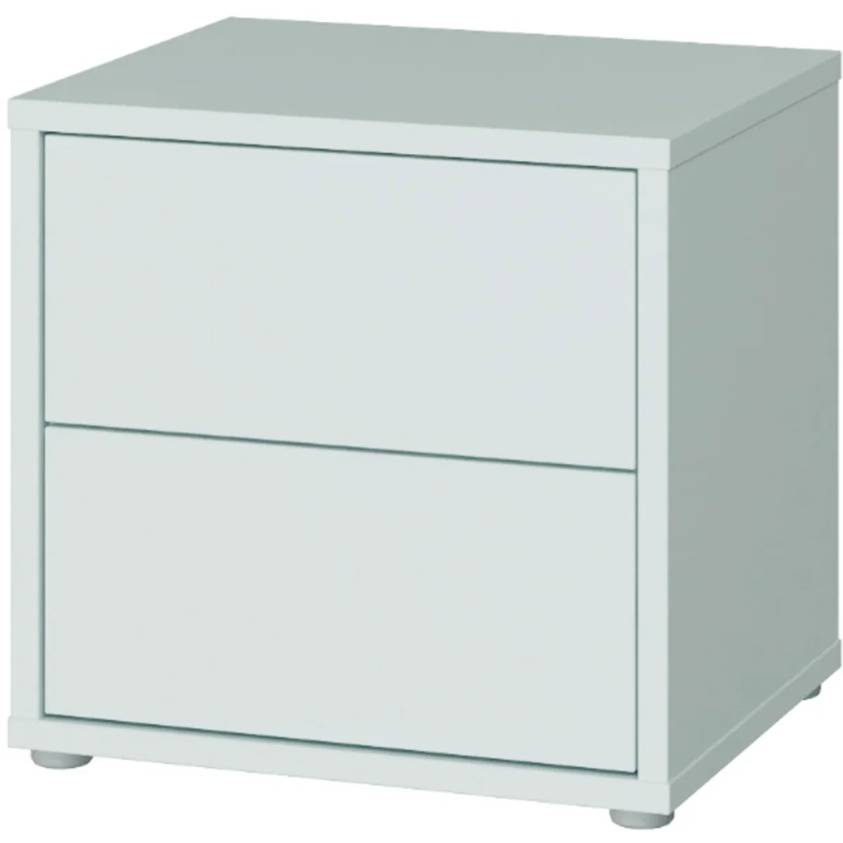 Alice Springs Low Bedside Cabinet with 2 Drawers Push-Open in Taupe - Terracotta – image 16