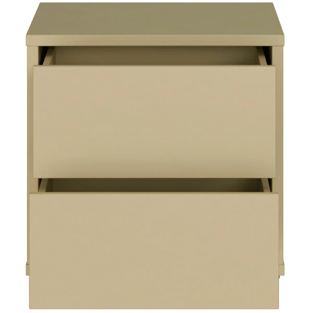 Alice Springs Low Bedside Cabinet with 2 Drawers Push-Open in Taupe - Terracotta – image 21