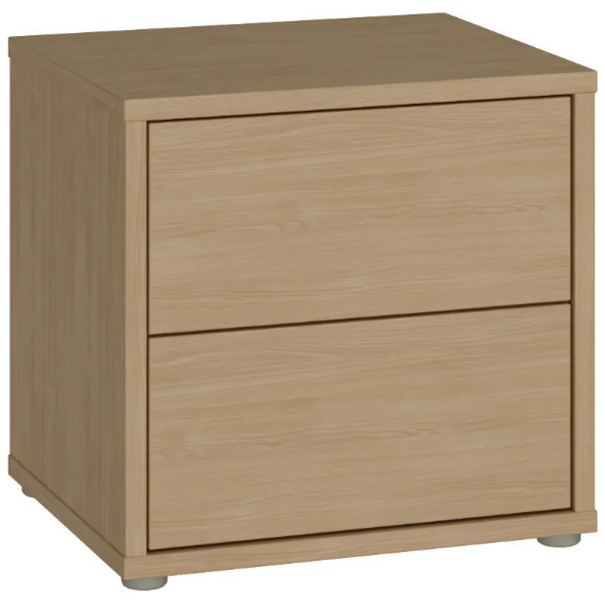 Alice Springs Low Bedside Cabinet with 2 Drawers Push-Open in Taupe - Terracotta – image 32