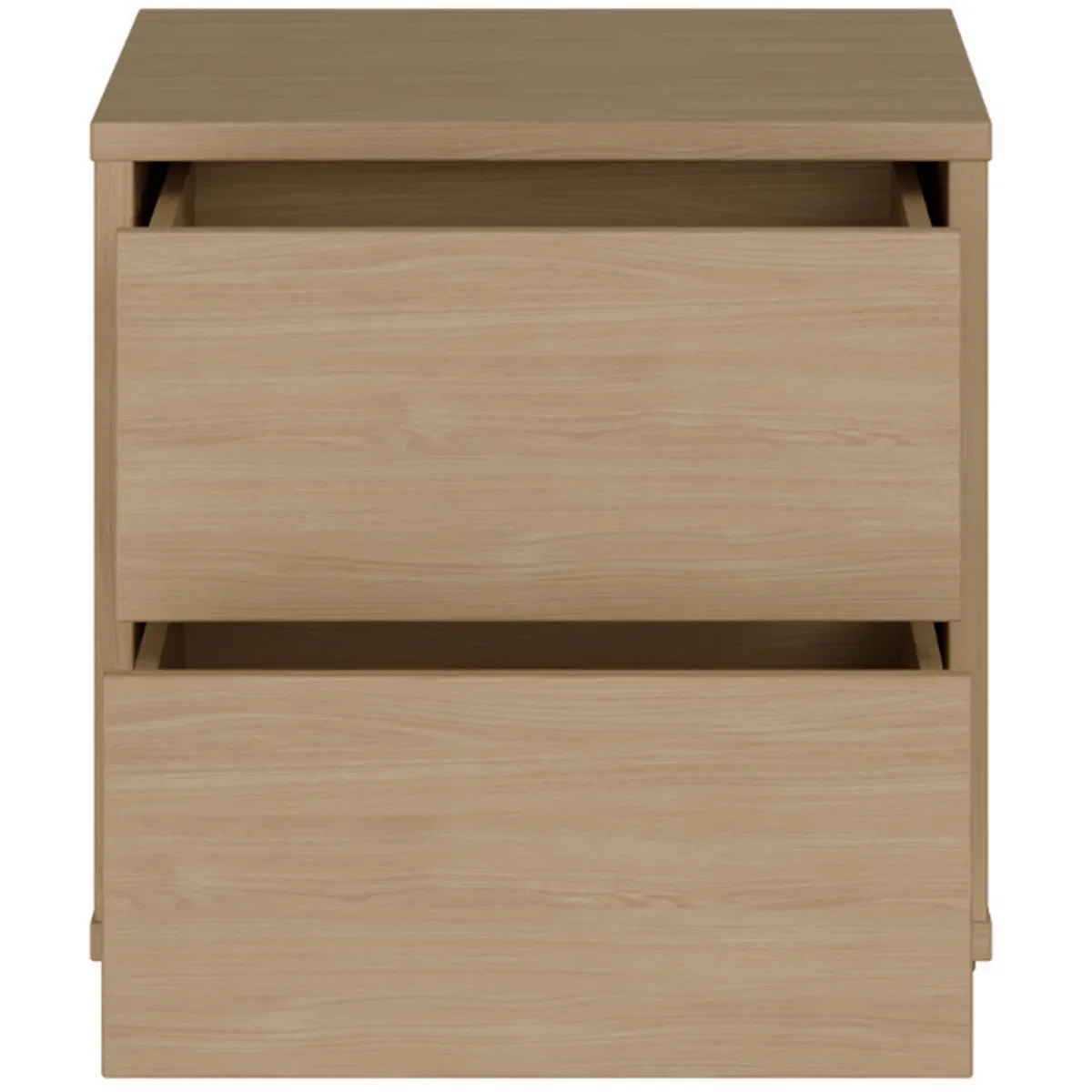 Alice Springs Low Bedside Cabinet with 2 Drawers Push-Open in Taupe - Terracotta – image 36