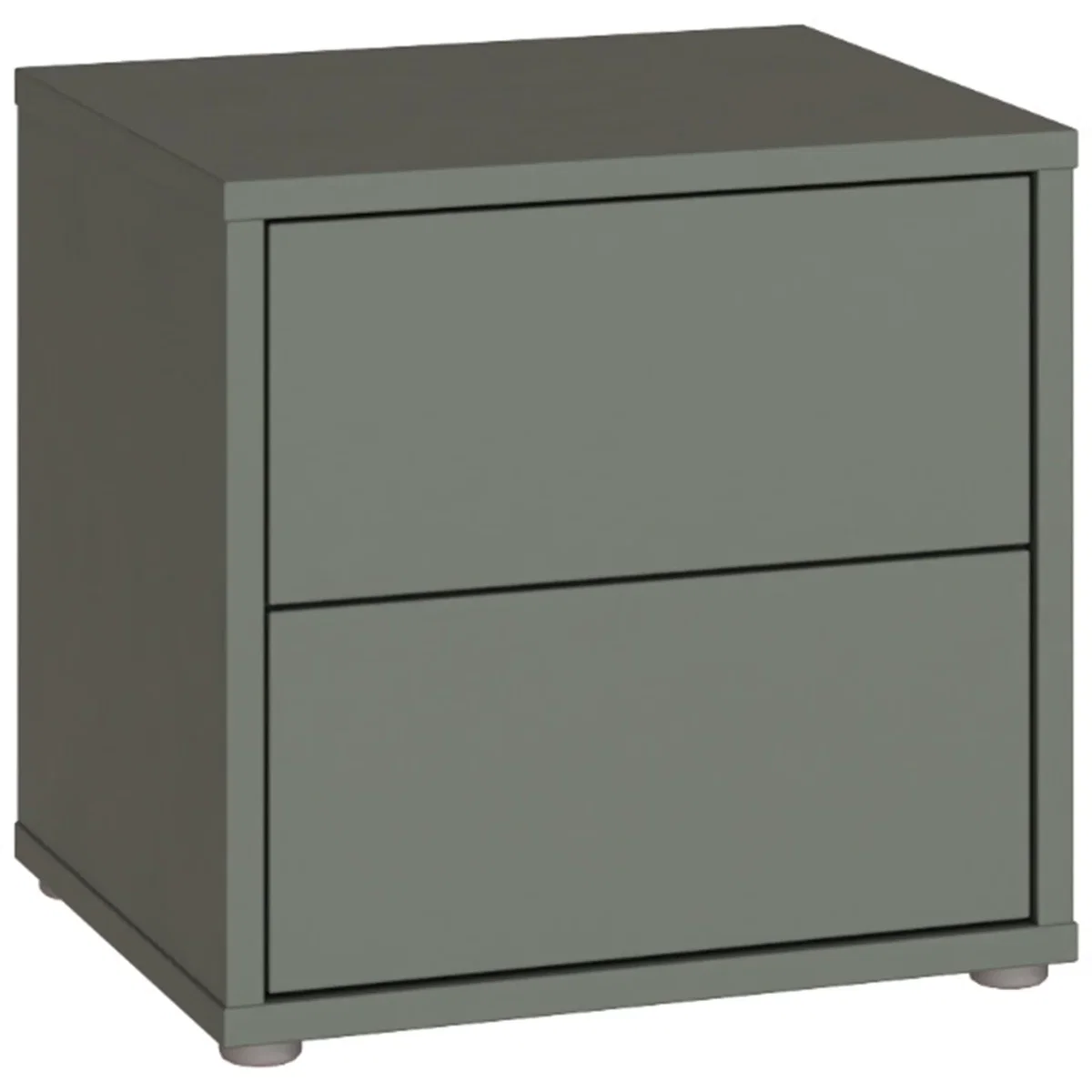 Alice Springs Low Bedside Cabinet with 2 Drawers Push-Open in Taupe - Terracotta – image 38