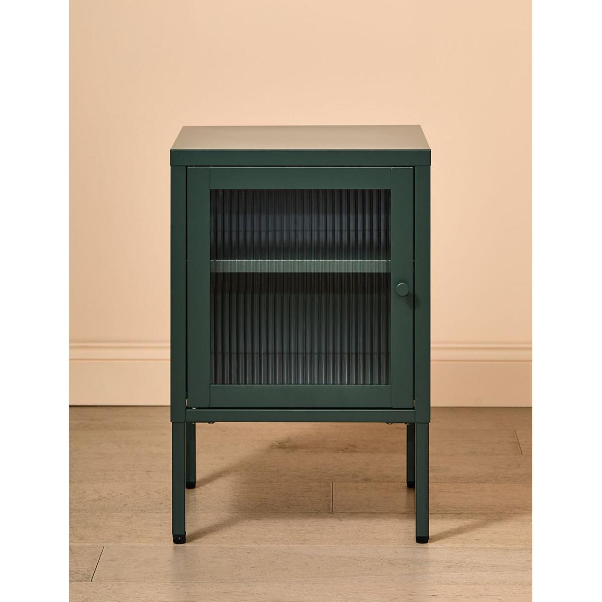 Small Simkin Bedside Cabinet in Olive Left Hand Opening – image 2