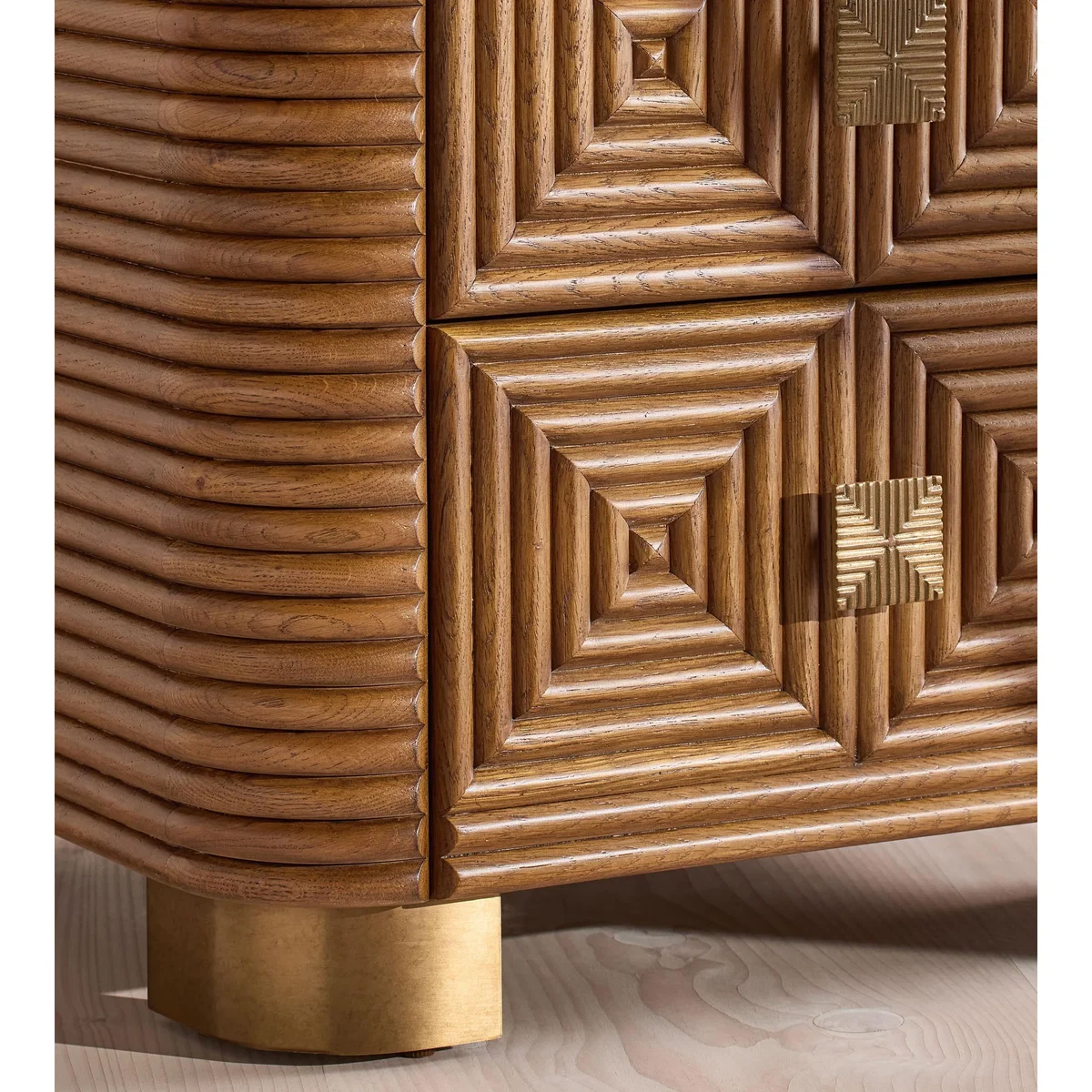 Kingsley Bedside Table, Grey Emperador Marble – image 7