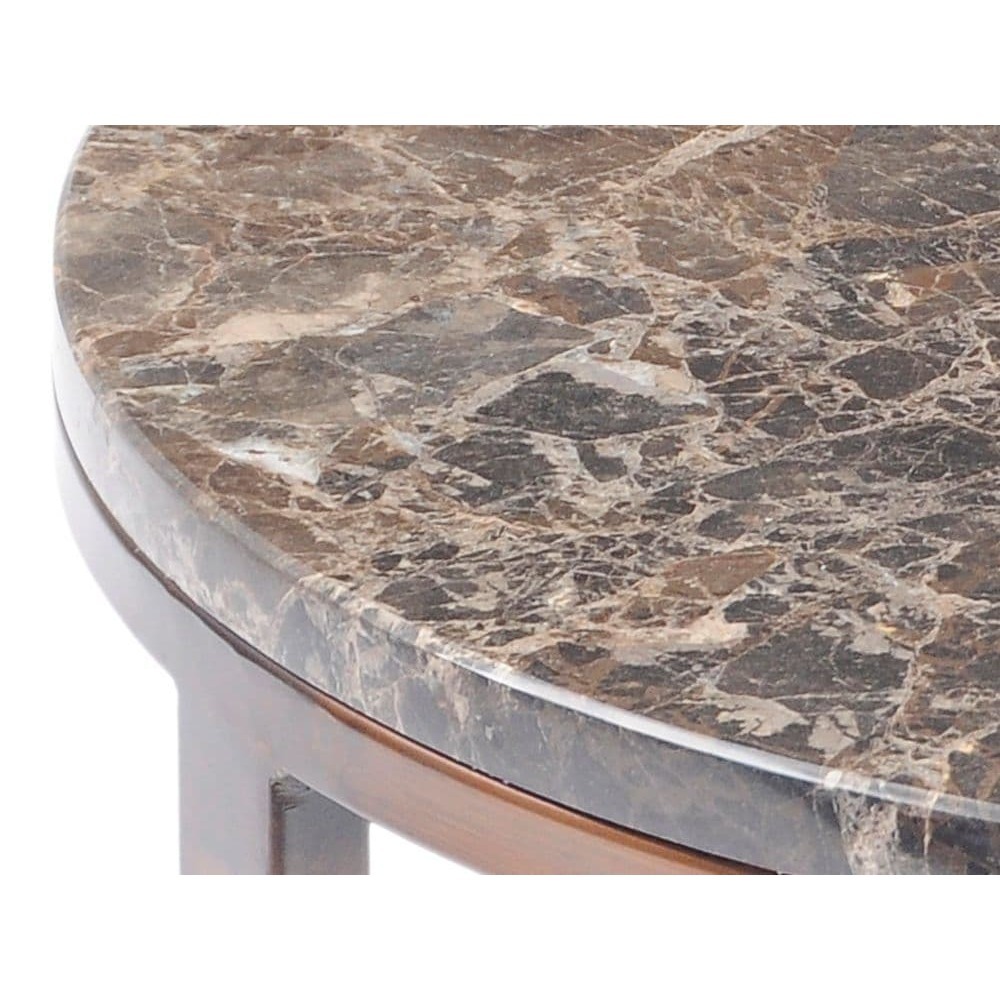 Fitzroy Emperador Brown Marble Coffee Table - Small – image 3