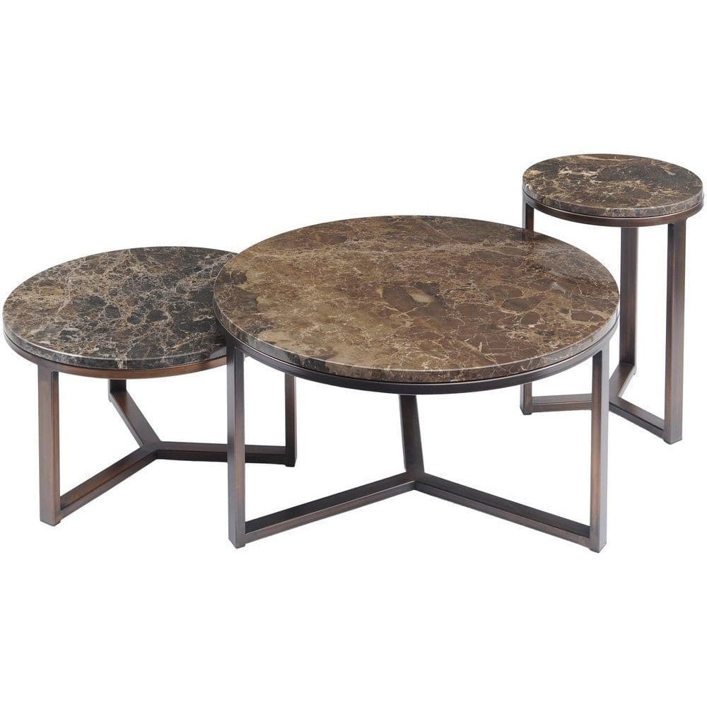 Fitzroy Emperador Brown Marble Coffee Table - Small – image 4