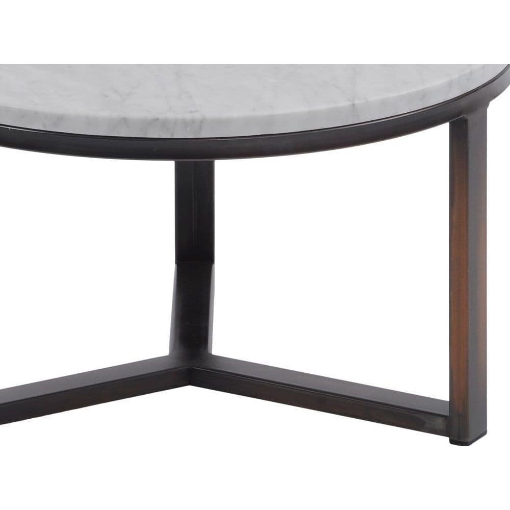 Massa Pale Grey Carrara Marble Coffee Table - Small – image 3