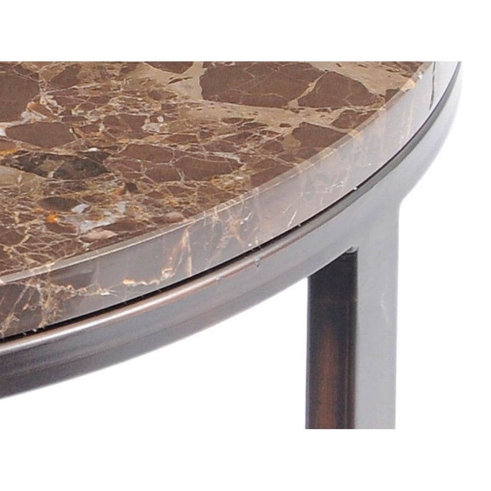 Fitzroy Emperador Brown Marble Coffee Table - Large – image 2