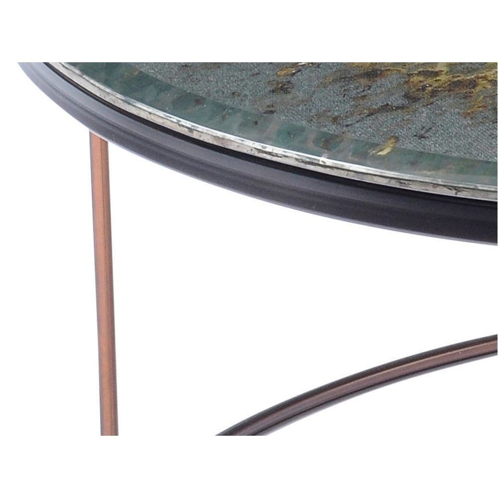 Brimstone Mottled Glass Top Coffee Table – image 3