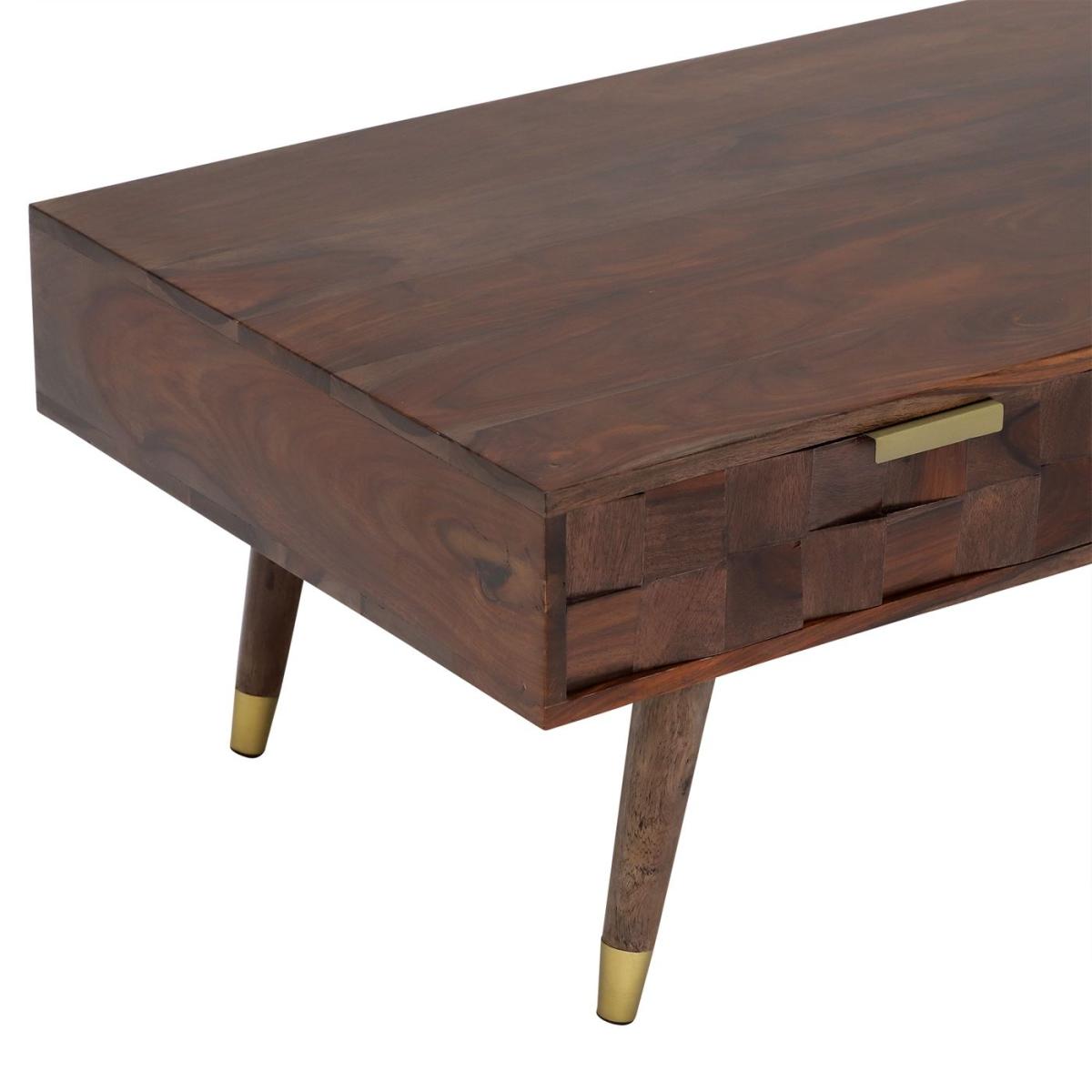 Kora 2 Drawer Coffee Table, Brown Wood | Barker & Stonehouse – image 10