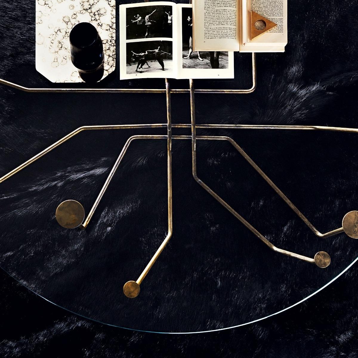 Gallotti & Radice Connection Coffee Table, Gold Glass | Barker & Stonehouse – image 3